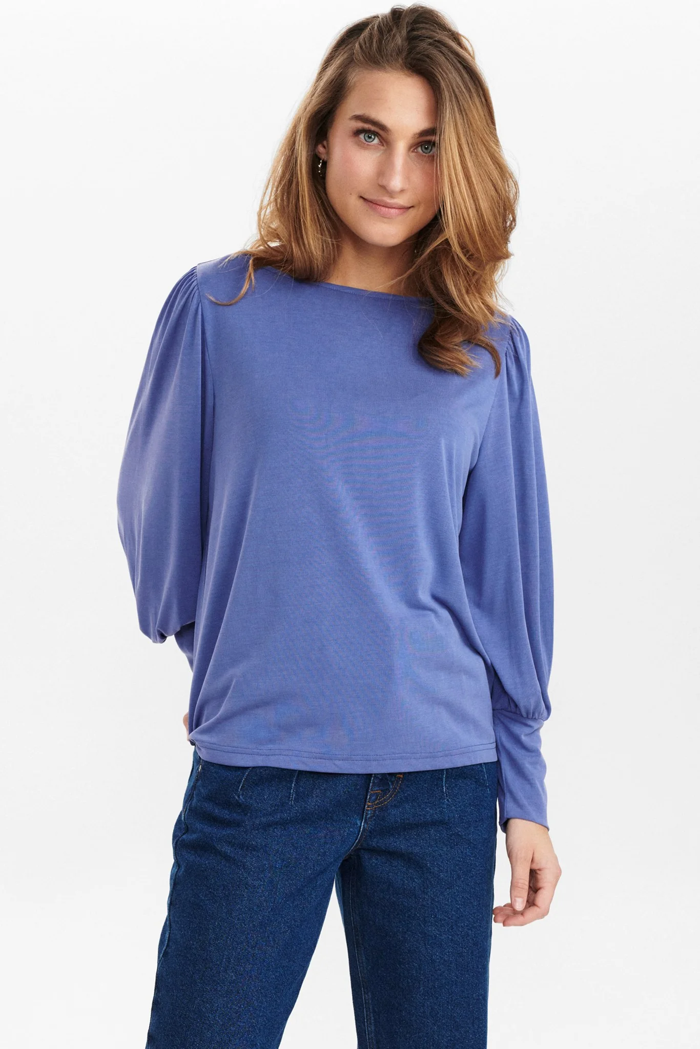 NUSOFIA JERSEY BLOUSE - Marlin