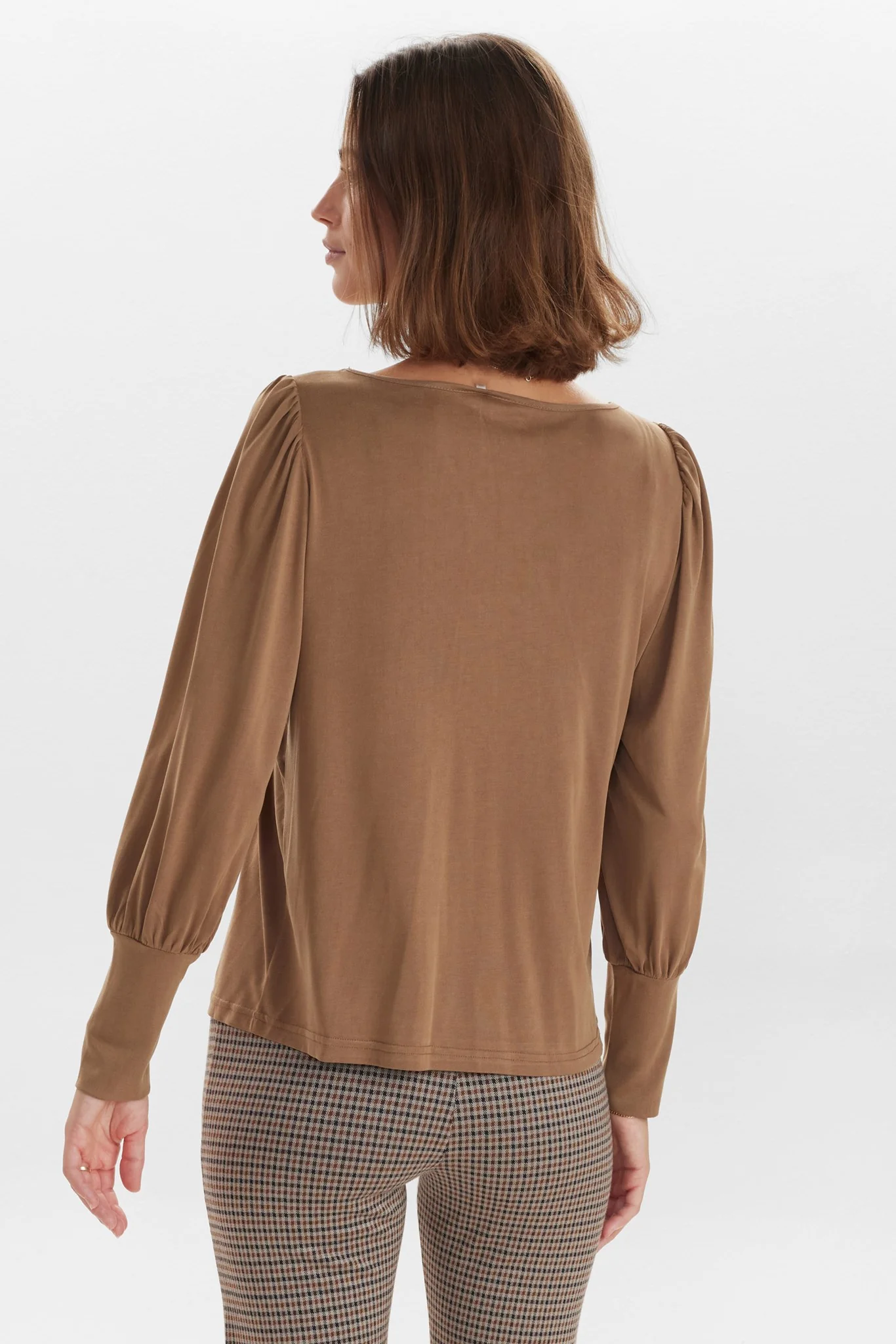 NUSOFIA JERSEY BLOUSE - Otter - Image 2
