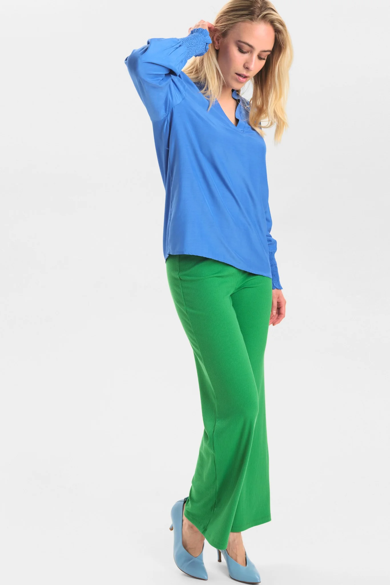 NUSOFTY NEW BLOUSE - Palace Blue - Image 3