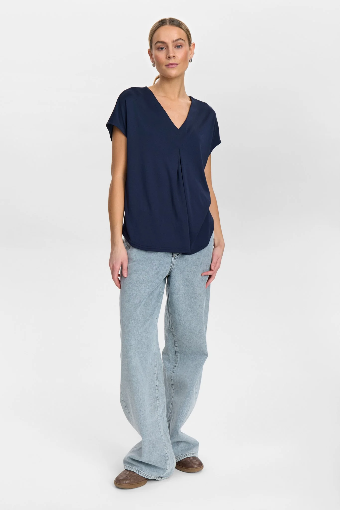NUSTILLA SS BLOUSE - Dark Sapphire - Image 3
