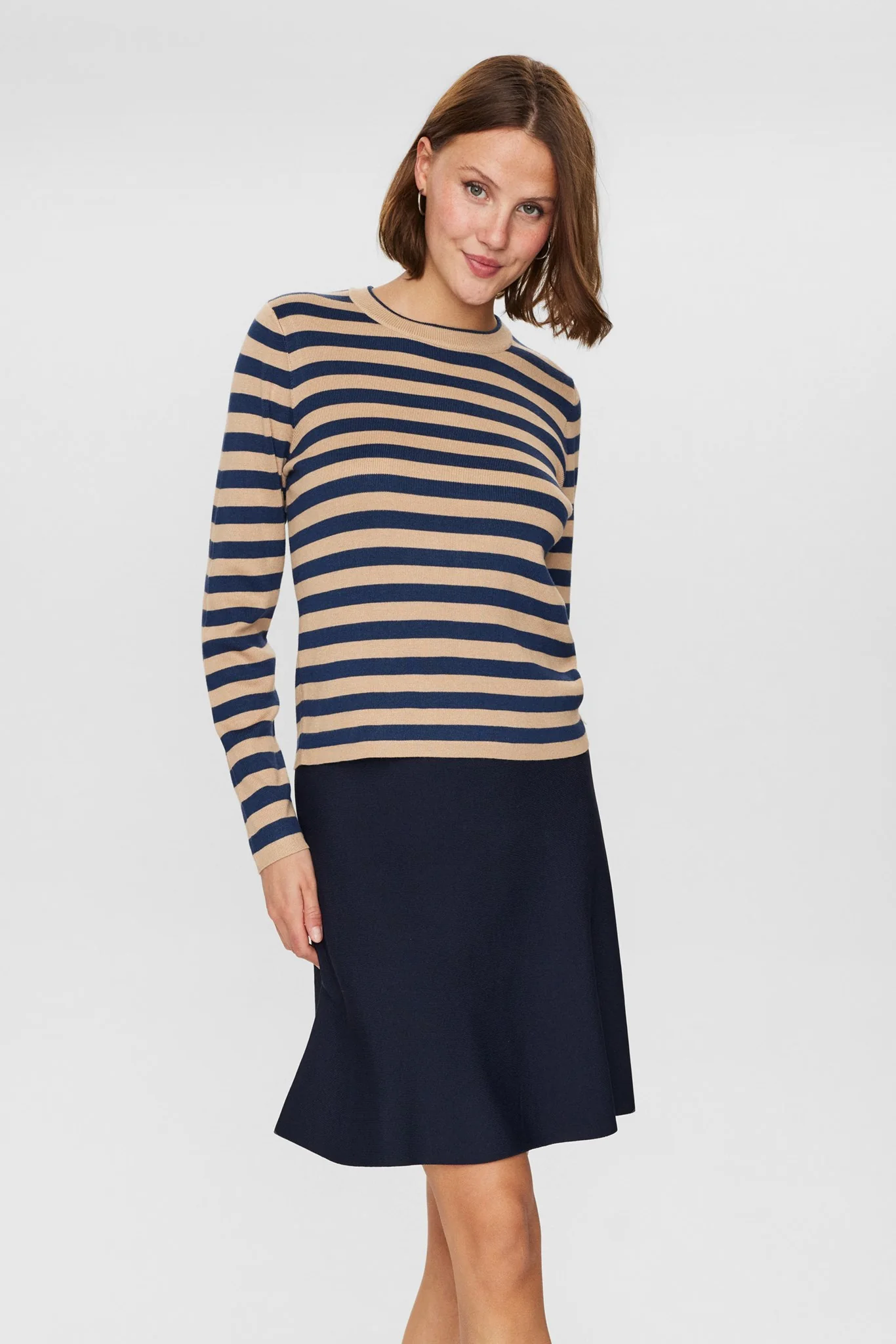 NUSTRIPY PULLOVER - Dress Blues