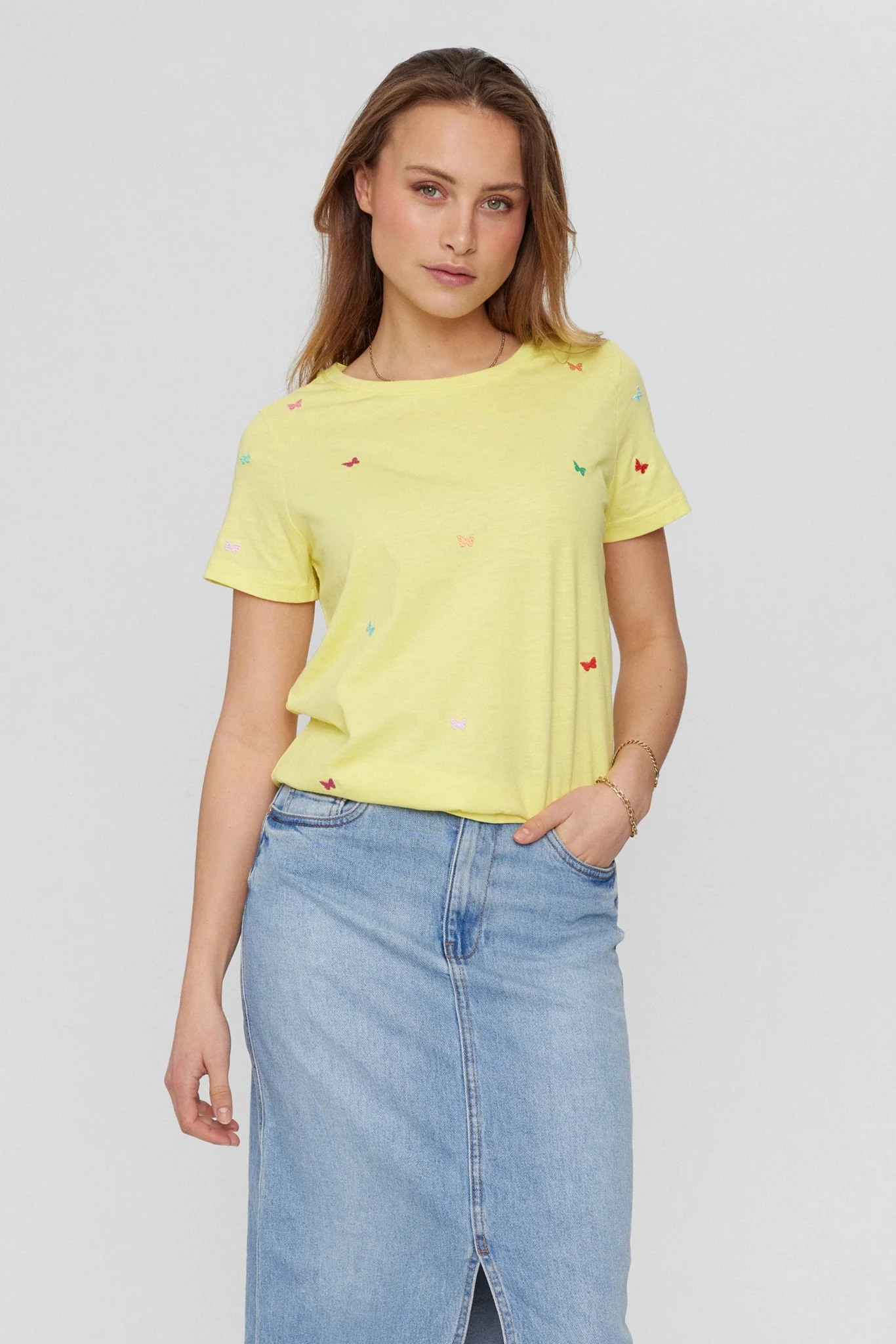 NUSUMMI T-SHIRT - GOTS - Limelight