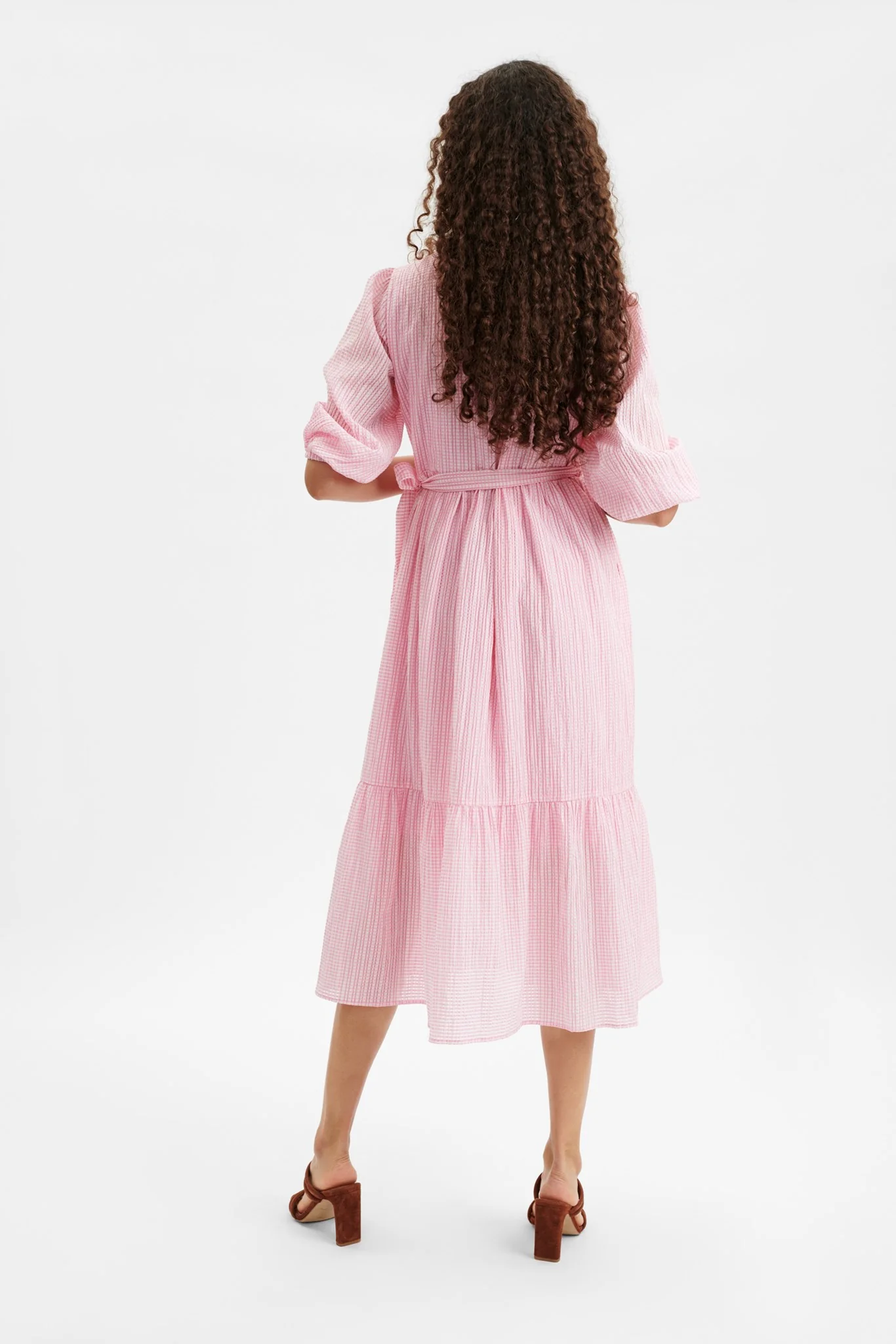 NUSUMMY WRAP DRESS  - Lilac Chiffon - Image 2