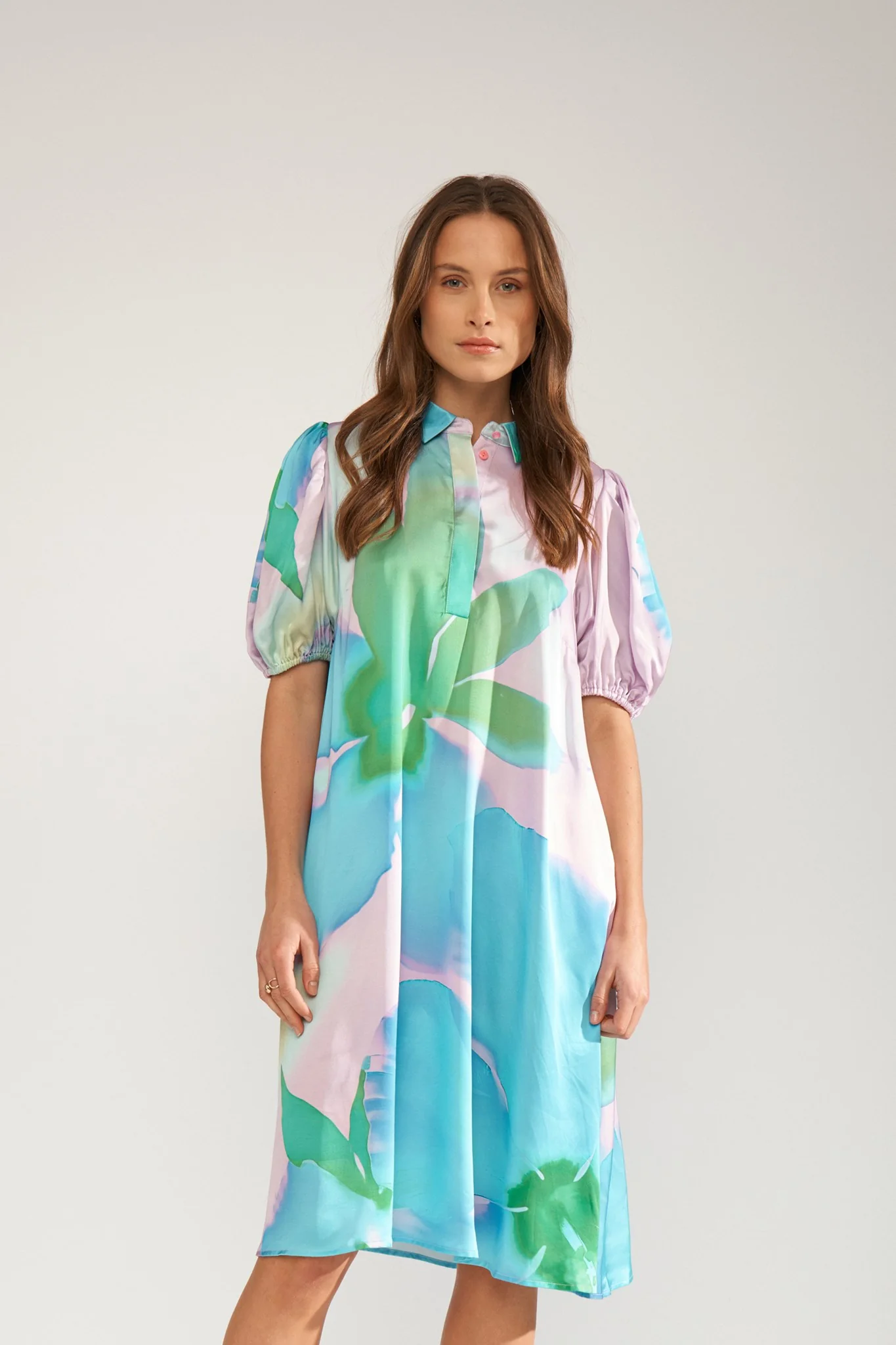 NUSUNLEE SHORT DRESS - Orchid Bloom