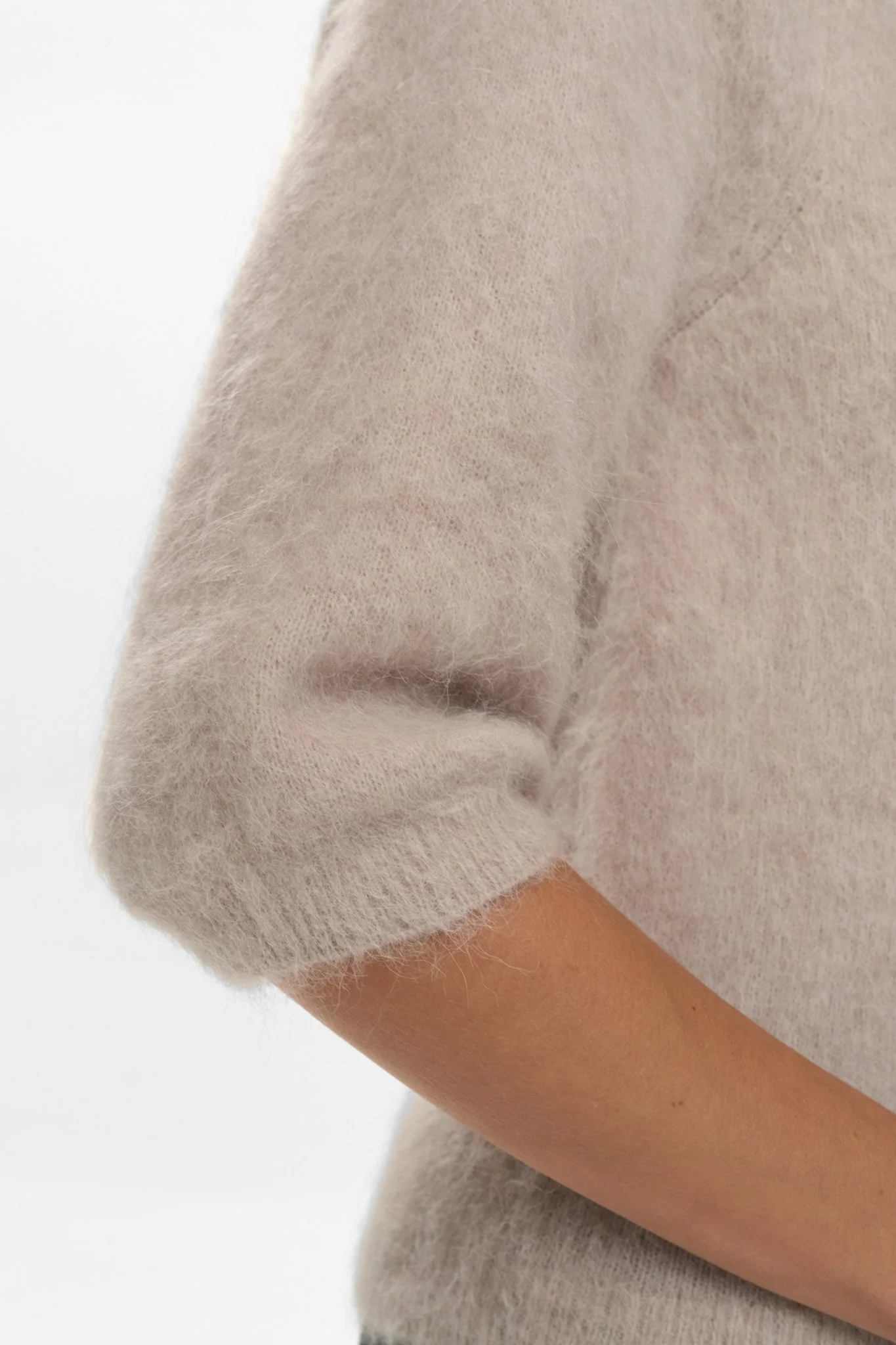 NUSURI BRUSHED SS CARDIGAN - Chateau Gray - Image 4