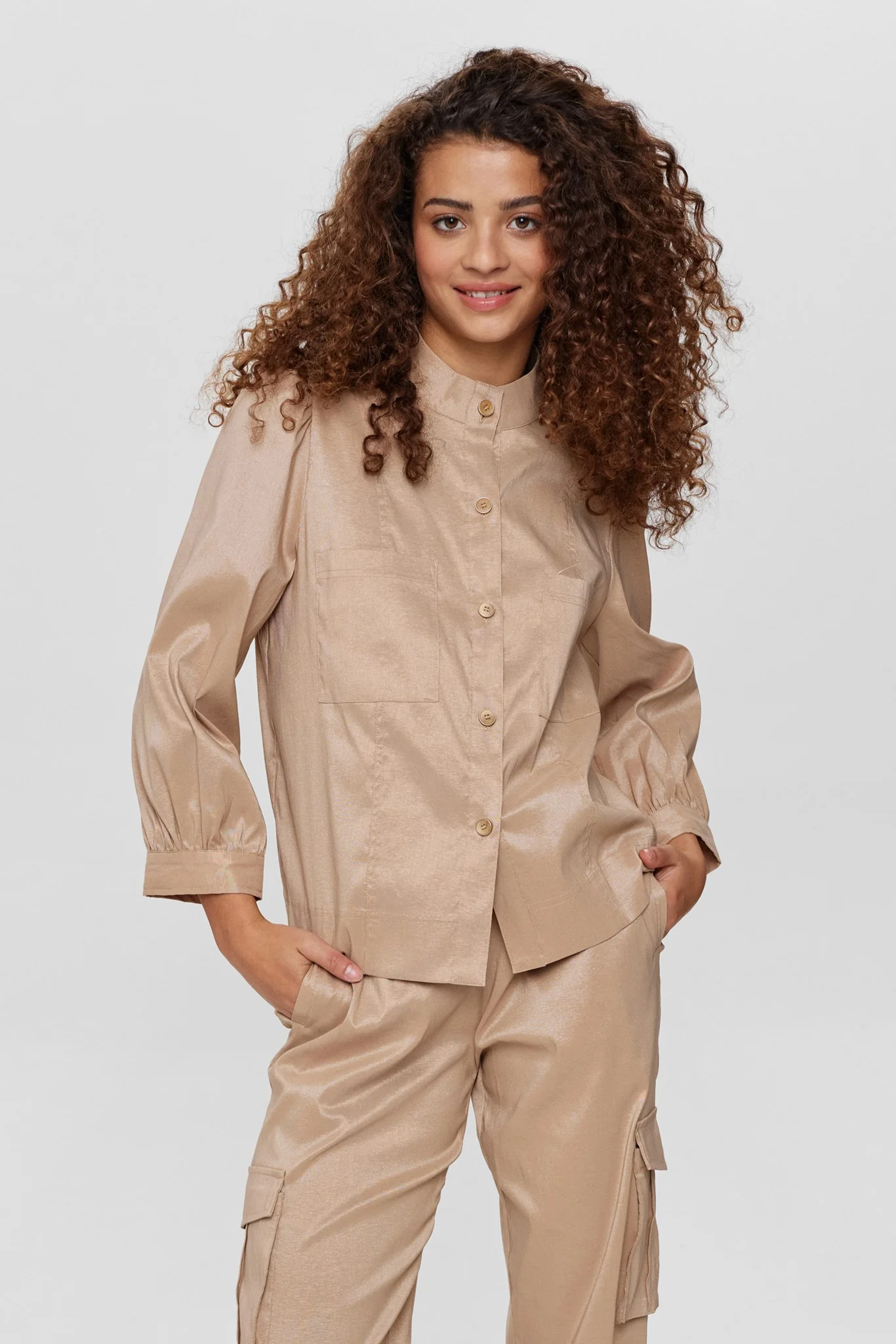 NUSUSAN SHIRT  - Sesame