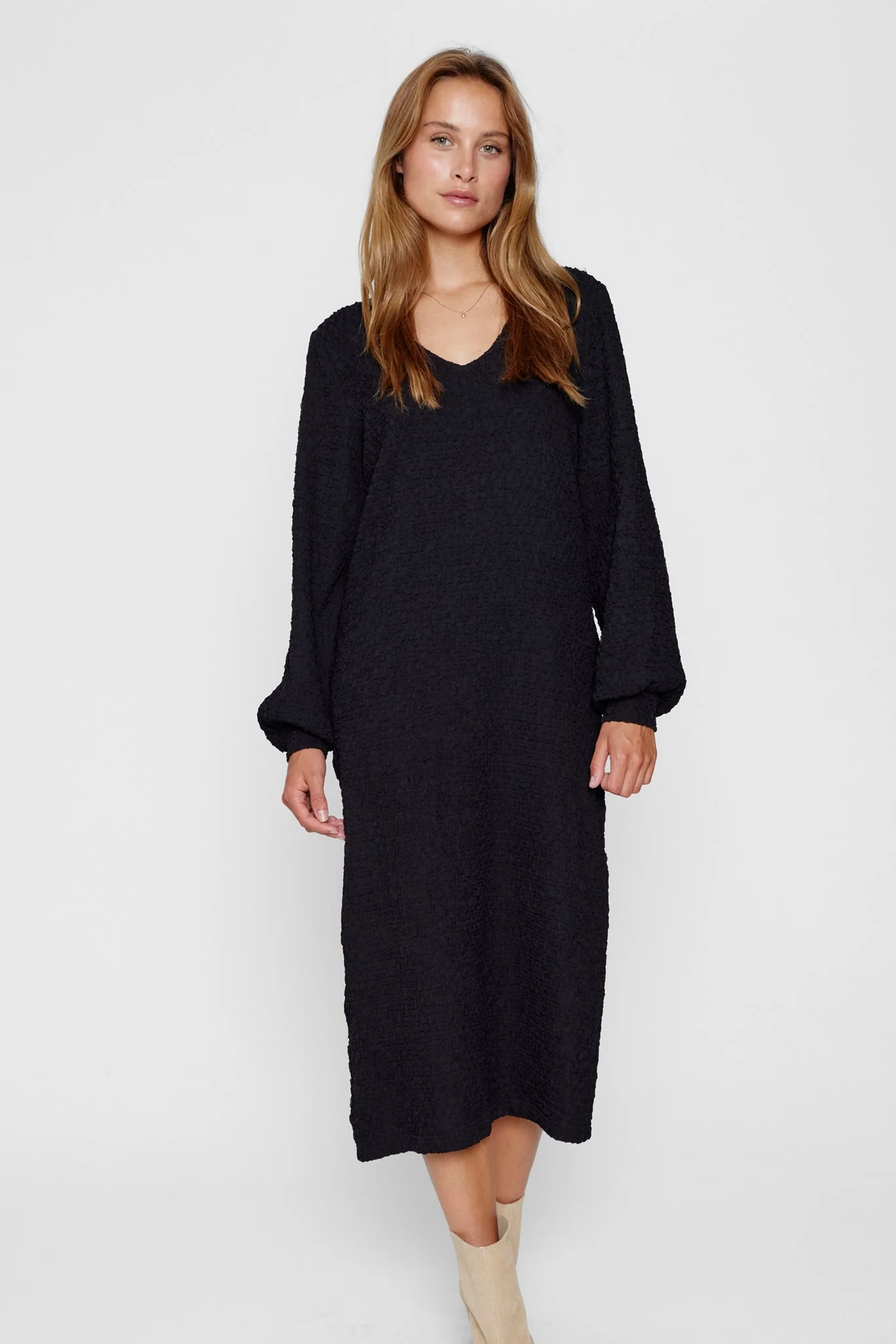 NUSYBIL DRESS - Caviar