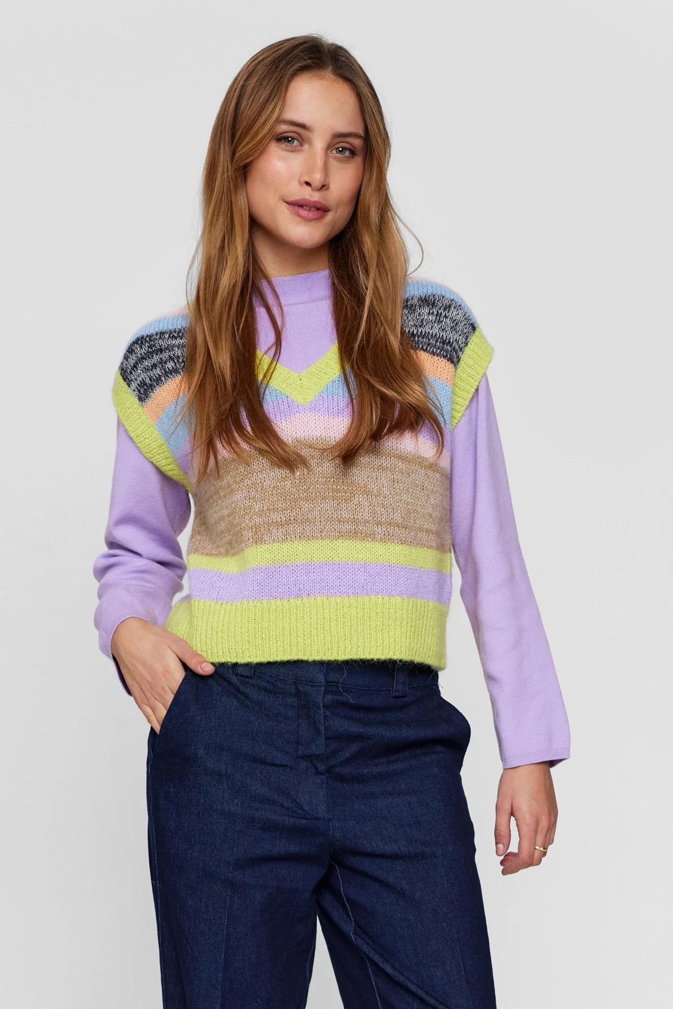 NUTANGO VEST CROPED - Celery Green