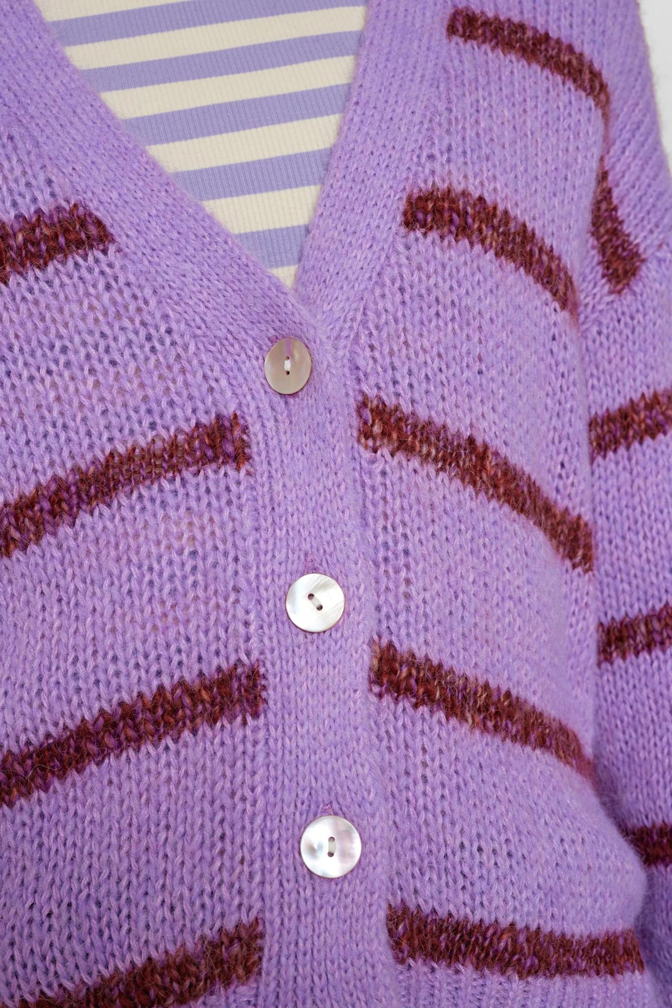 NUTARA CARDIGAN - African Violet - Image 5