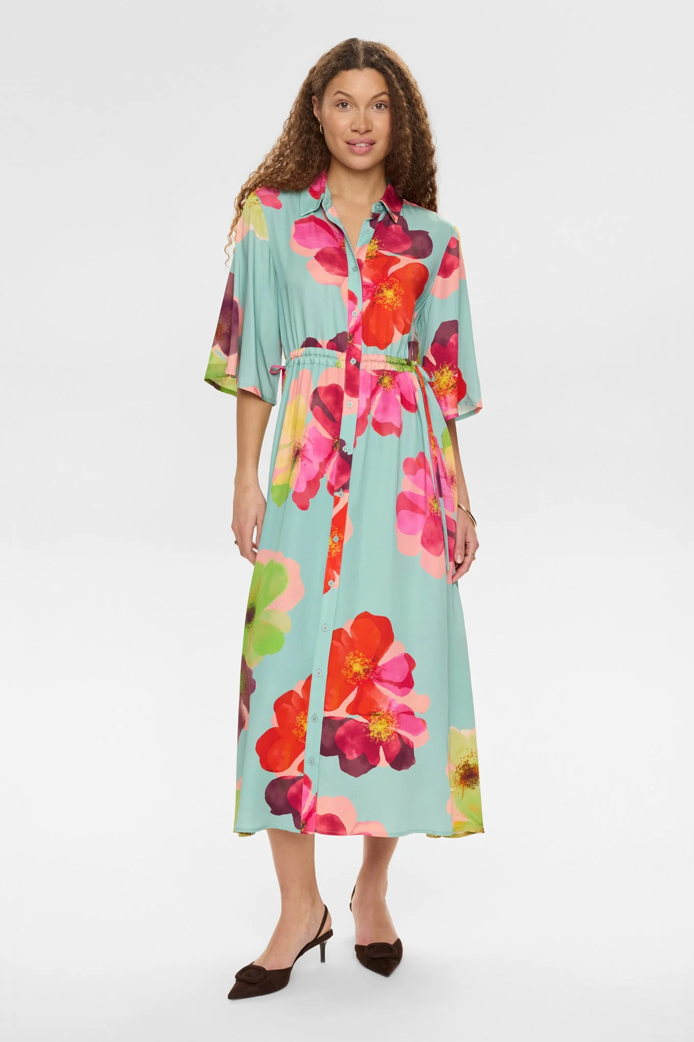 NUTASSY LONG DRESS - Harbor Gray