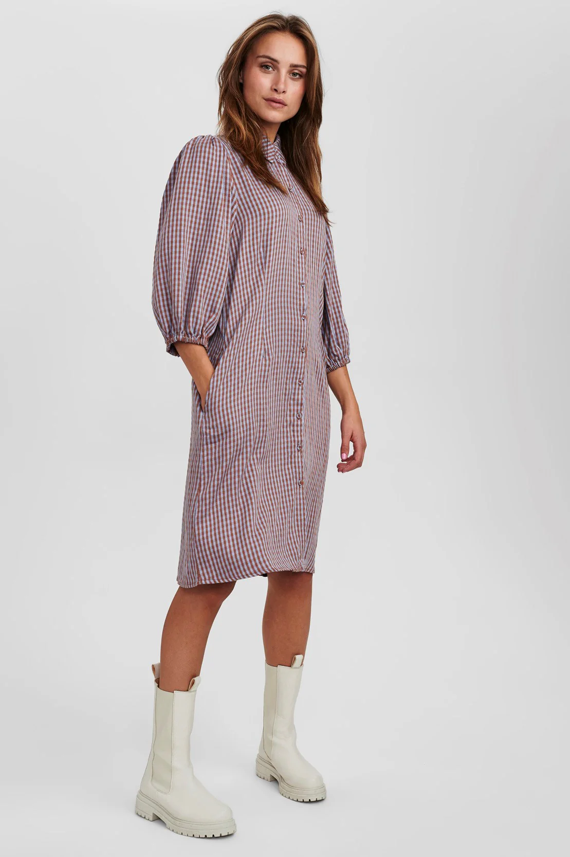 NUTEXY DRESS - Apricot Brandy - Image 3