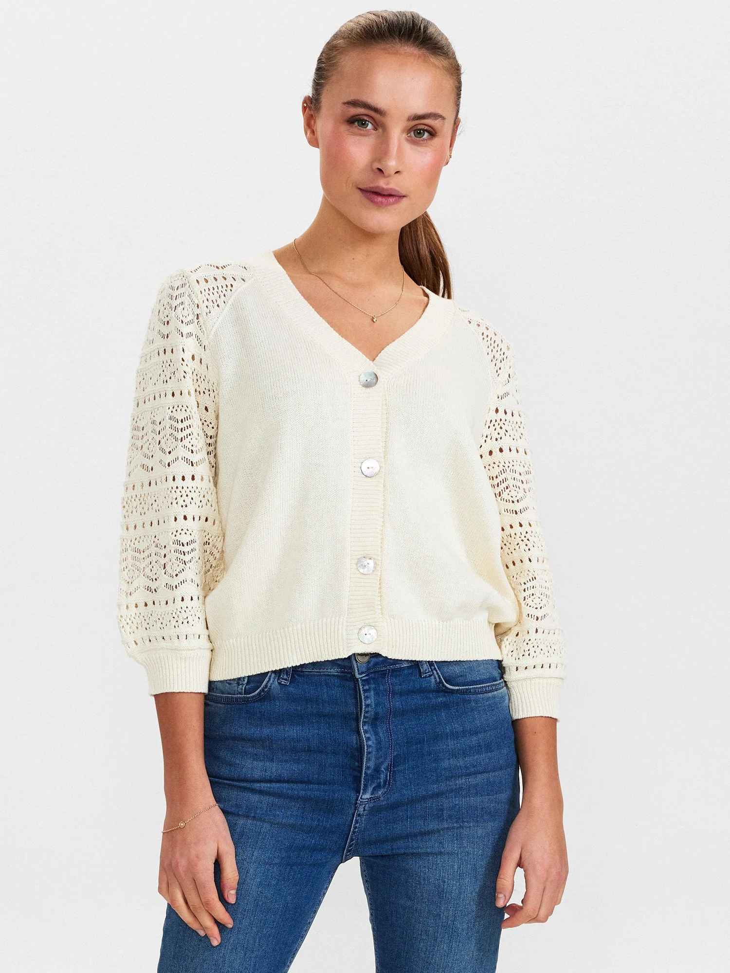 NUTIA CARDIGAN  - Birch