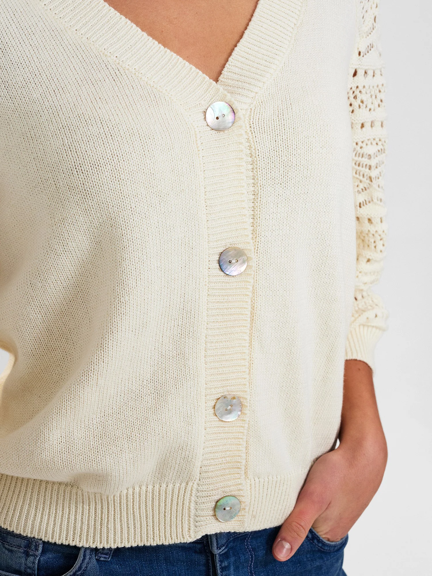 NUTIA CARDIGAN  - Birch - Image 4