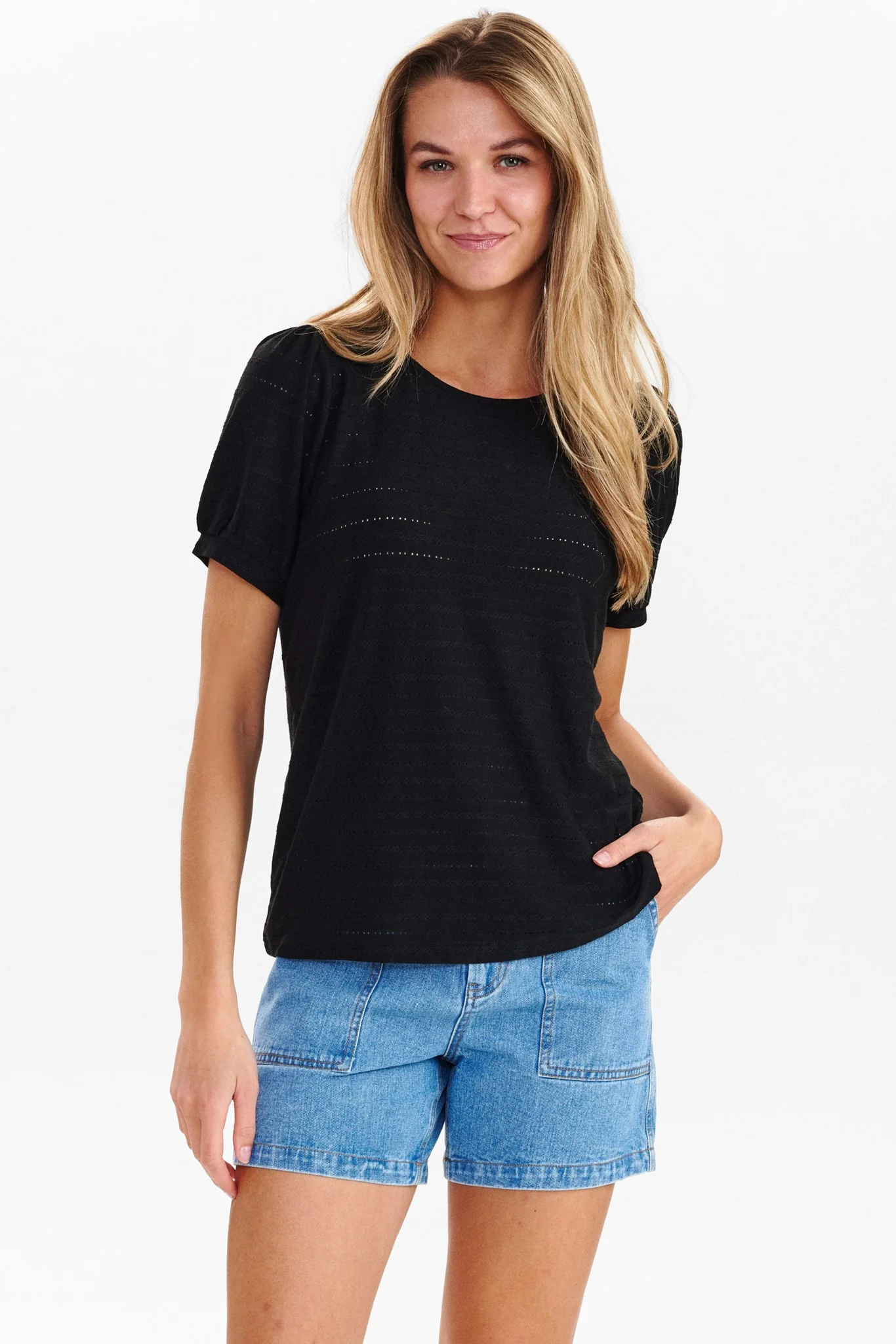 NUTIANA BLOUSE - Caviar