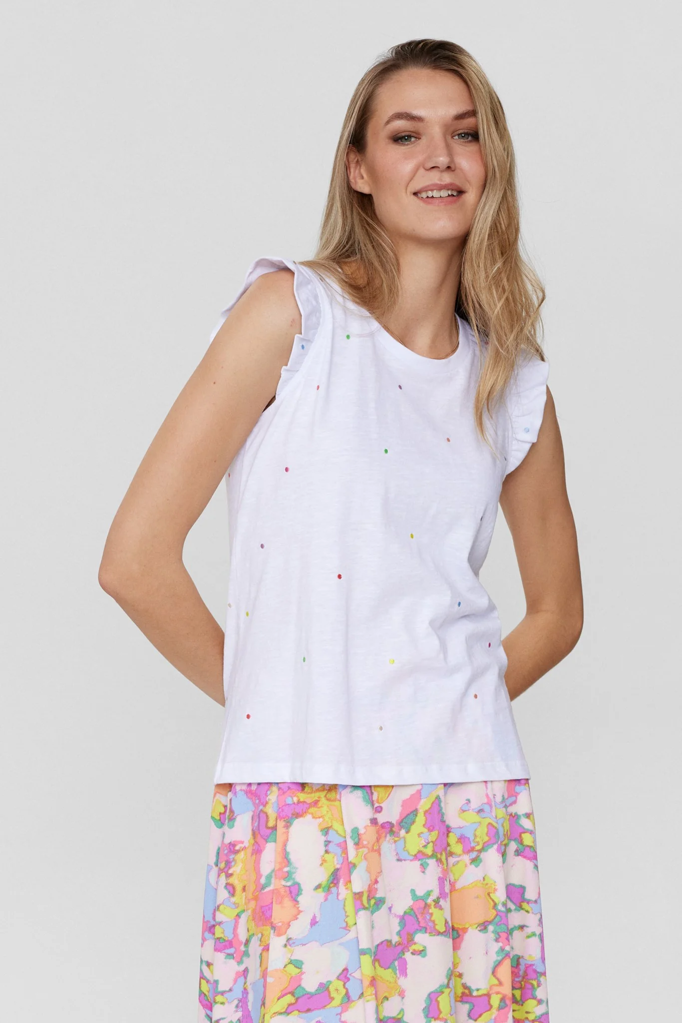 NUTILDE T-SHIRT - GOTS - Bright White