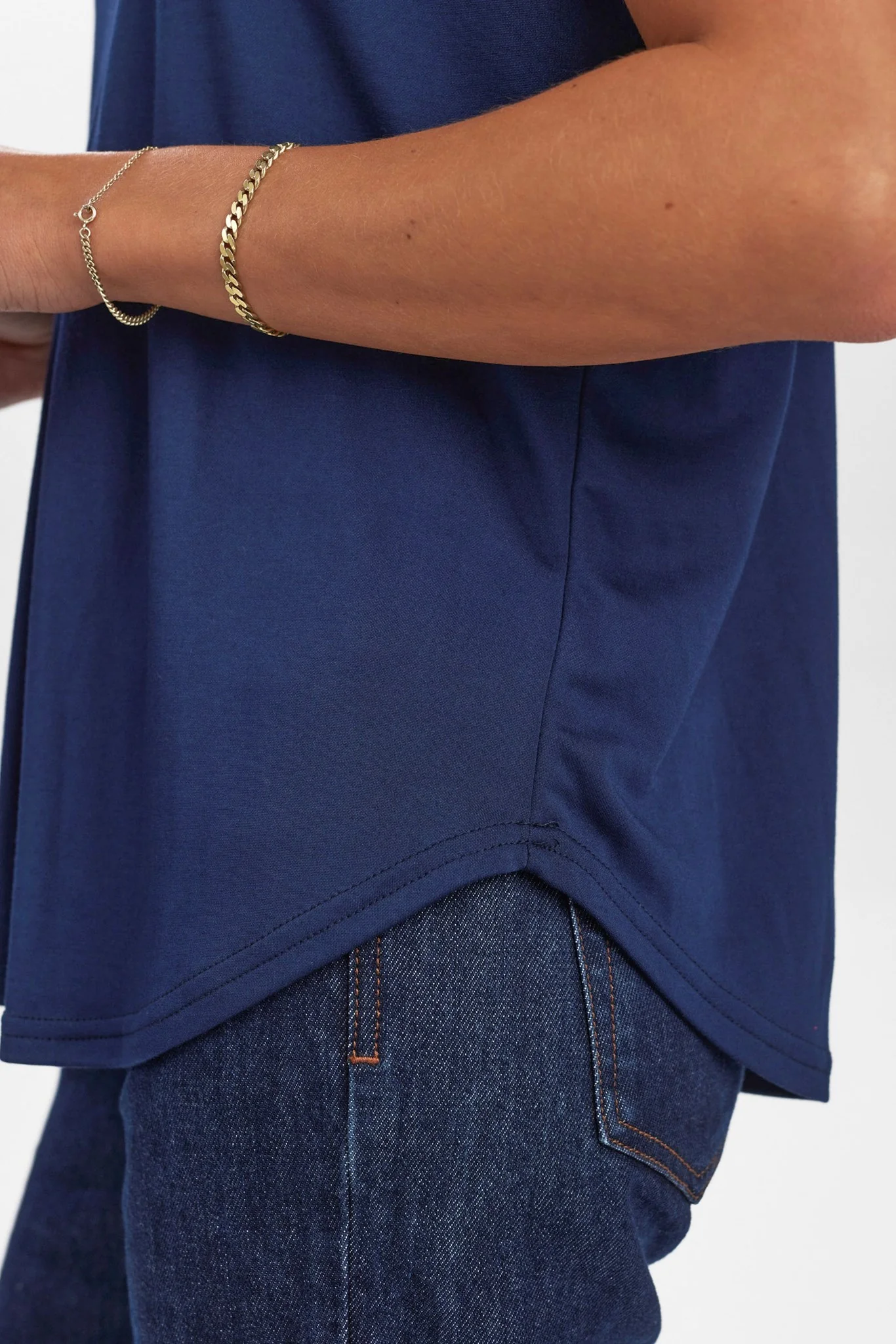 NUTILIA SS BLOUSE - Dark Sapphire - Image 5