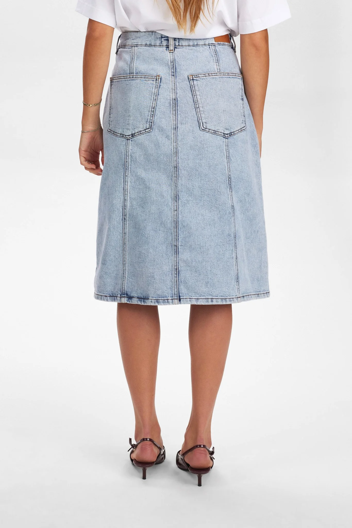 NUTORONTO MIDI SKIRT  - Light Blue Denim - Image 2