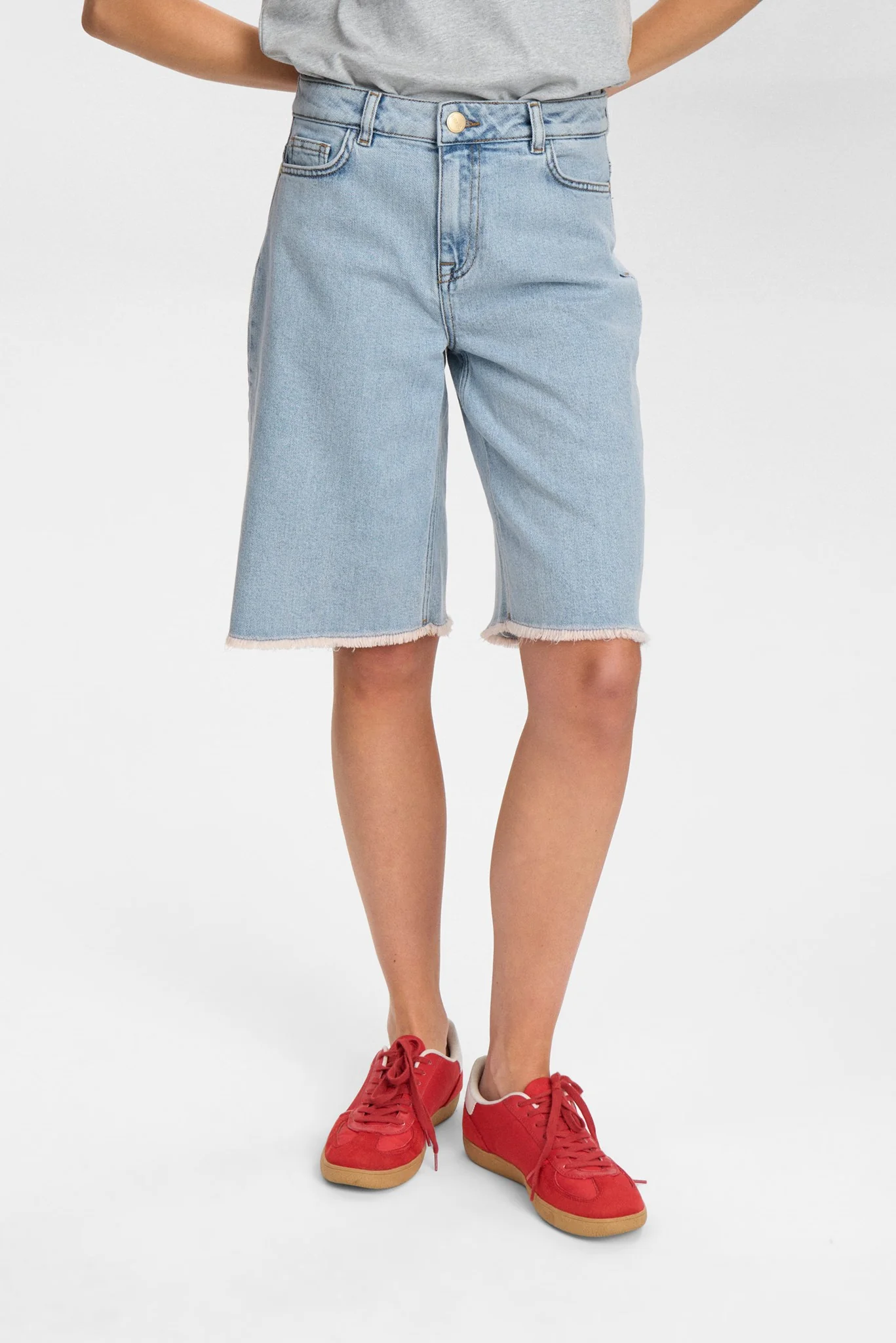NUTORONTO SHORTS - Light Blue Denim