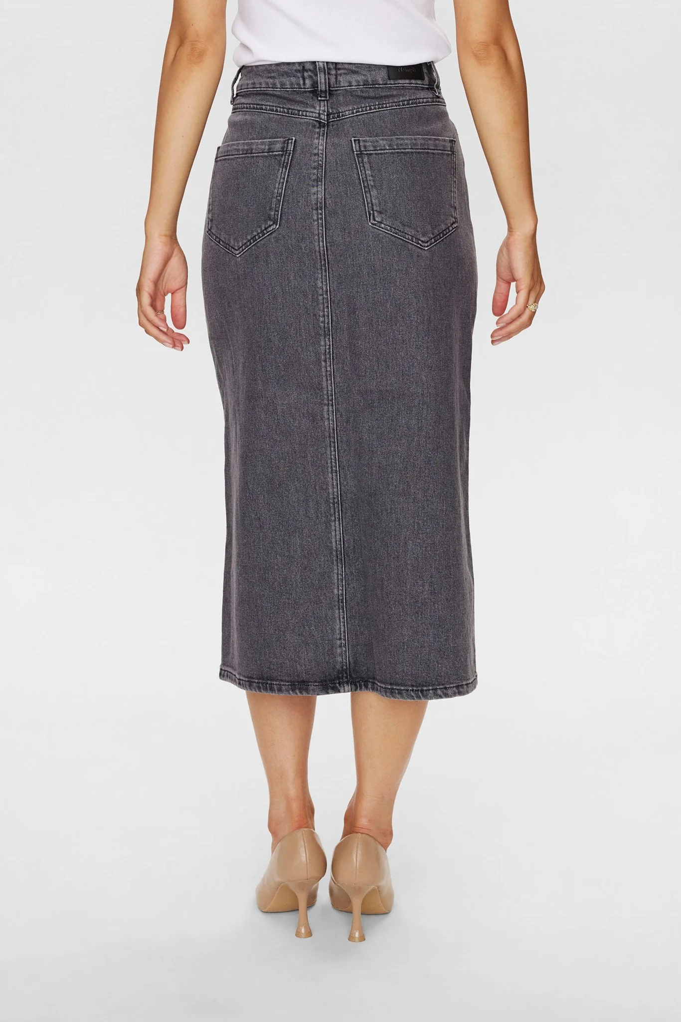 NUTORONTO SKIRT - DARK GREY - Dark Grey Denim - Image 2