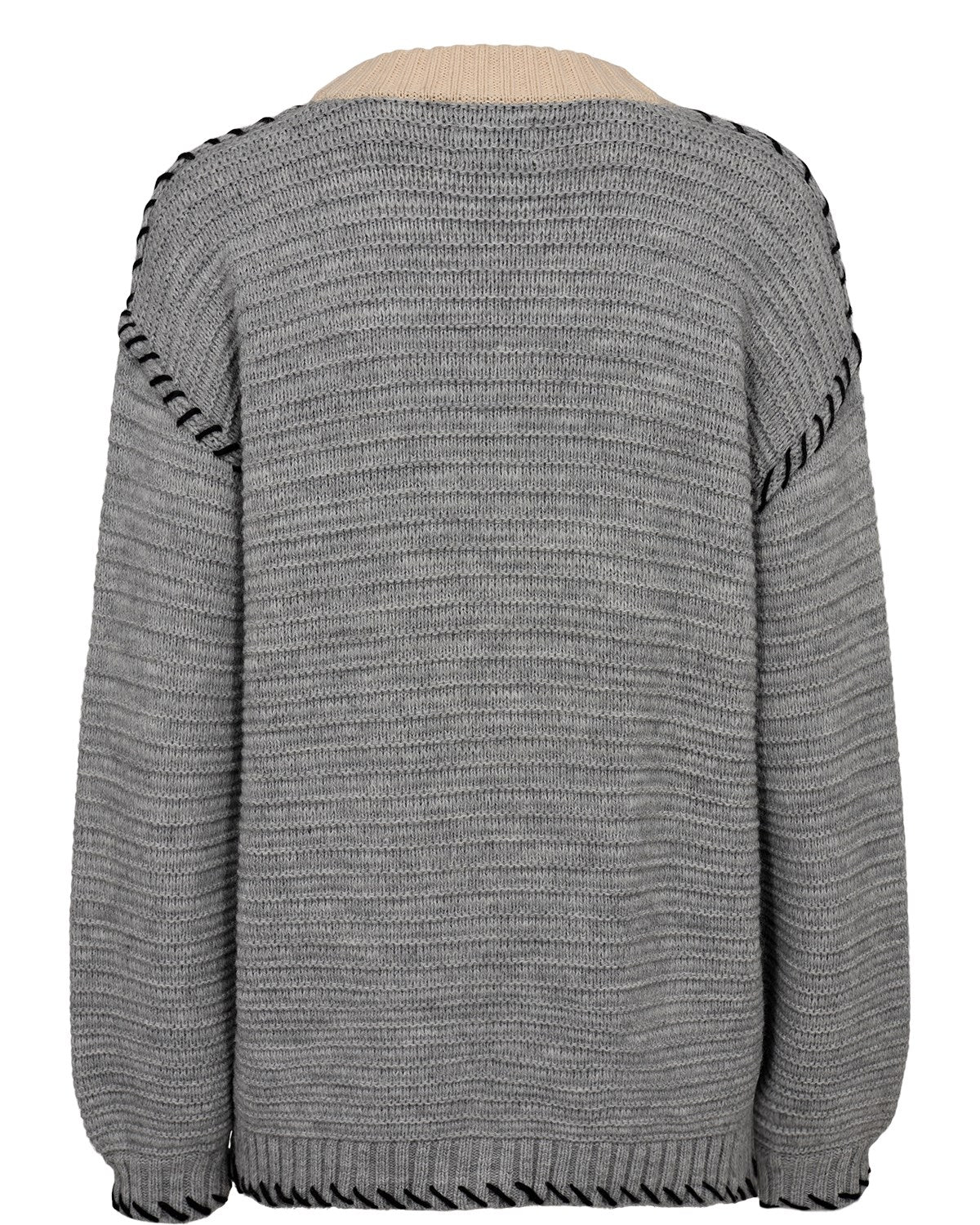 NUTRIA CARDIGAN - Medium Grey mel - Image 2
