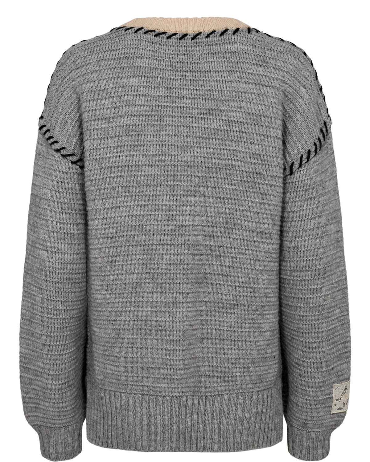 NUTRIA PULLOVER - Medium Grey mel - Image 2