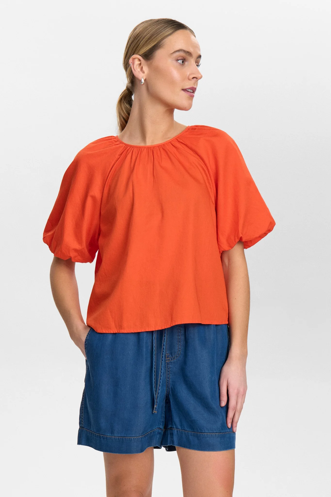 NUTRINE BLOUSE - Cherry Tomato