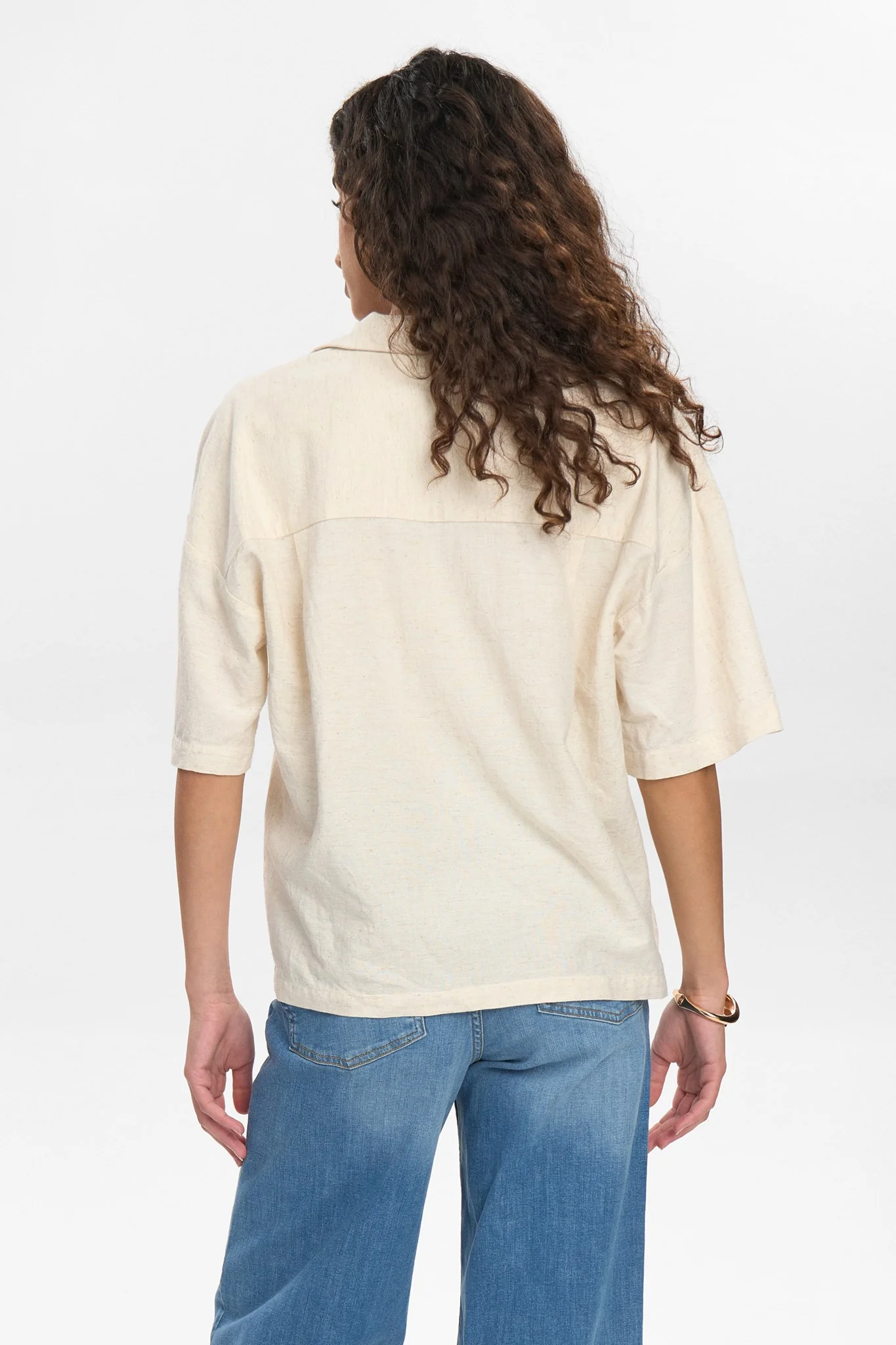 NUTUSA BLOUSE - Sesame Melange - Image 2