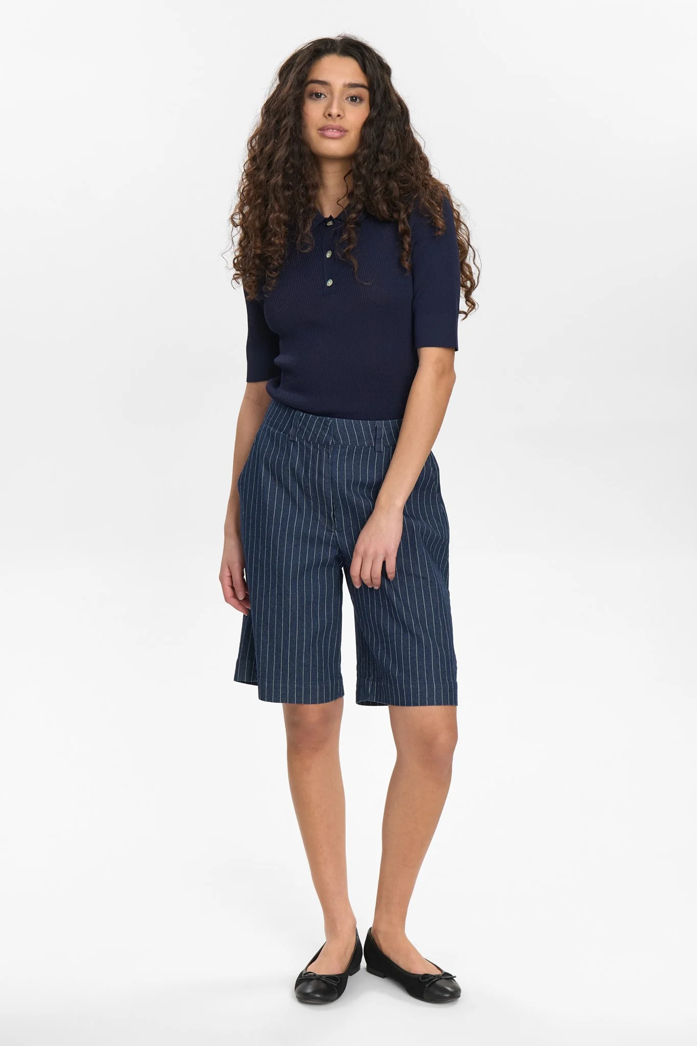NUVIBEKE SHORTS - Medium Blue Denim - Image 3