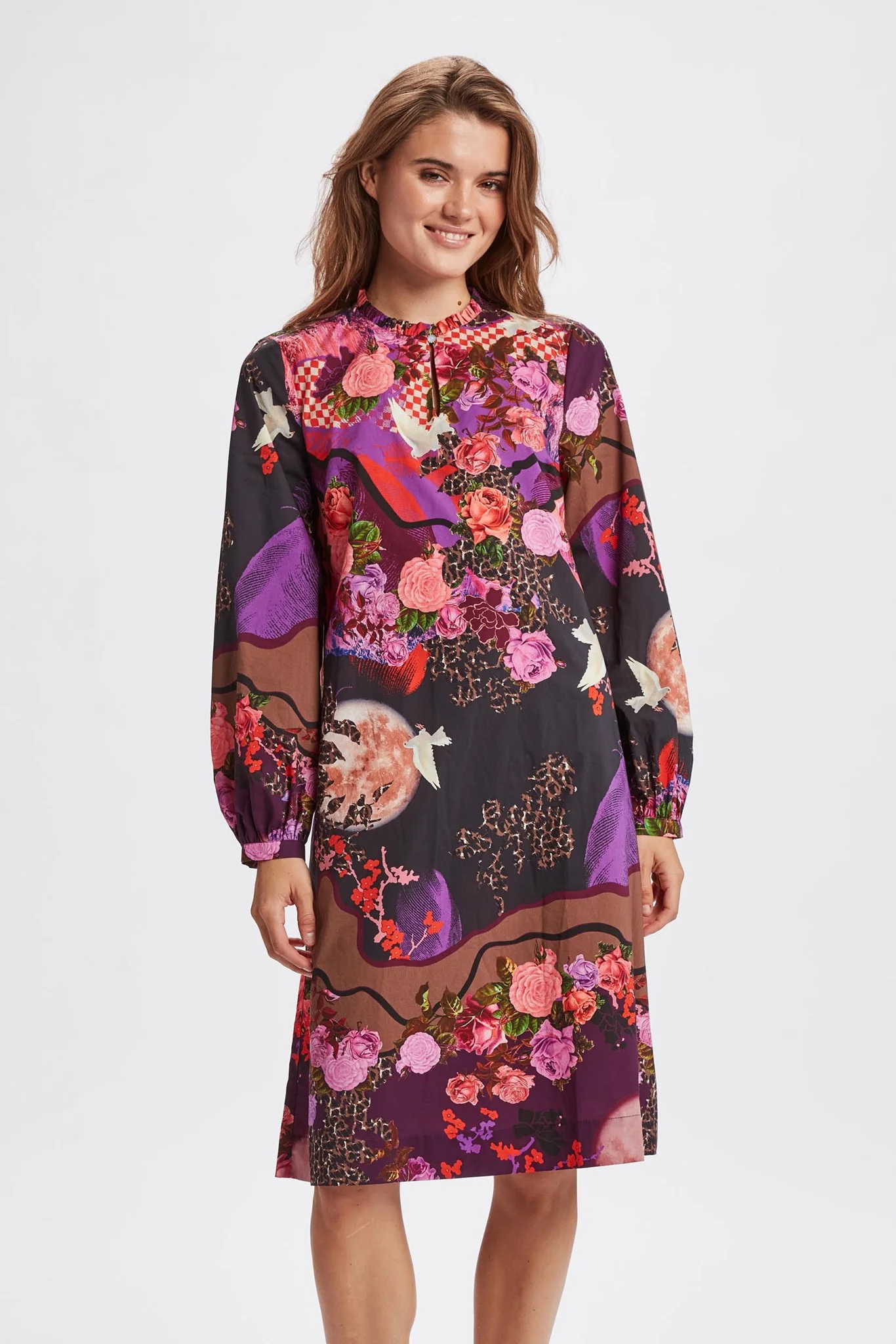 NUVICKI DRESS - Vibrant Orchid