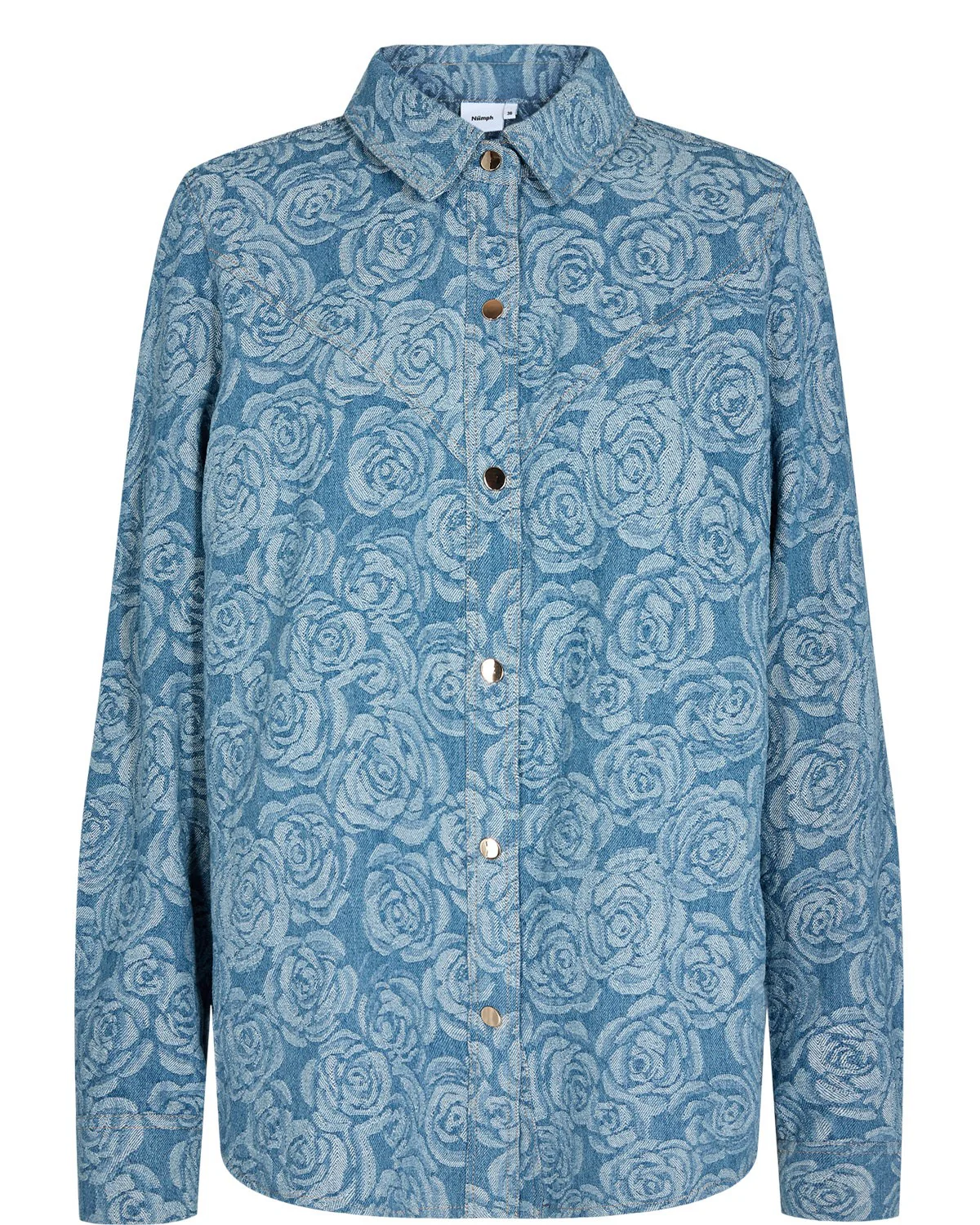NUVIKTORIA SHIRT - Medium Blue Denim