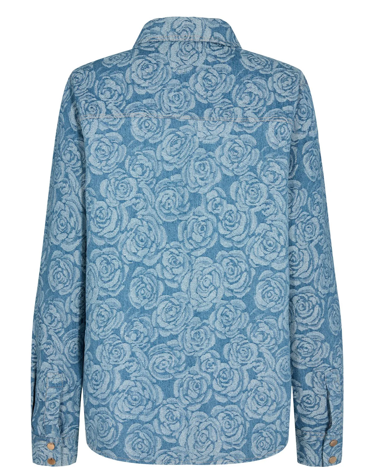 NUVIKTORIA SHIRT - Medium Blue Denim - Image 2