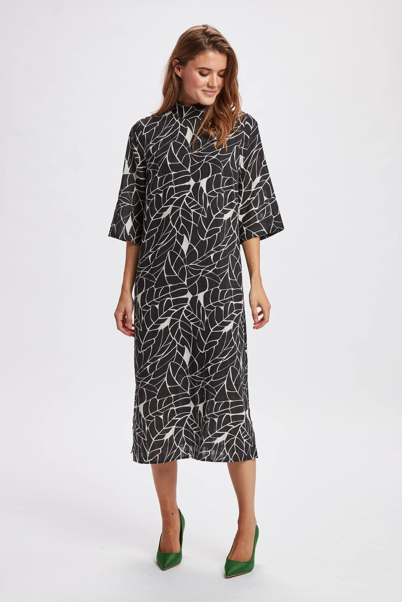 NUVILDA  DRESS  - Caviar
