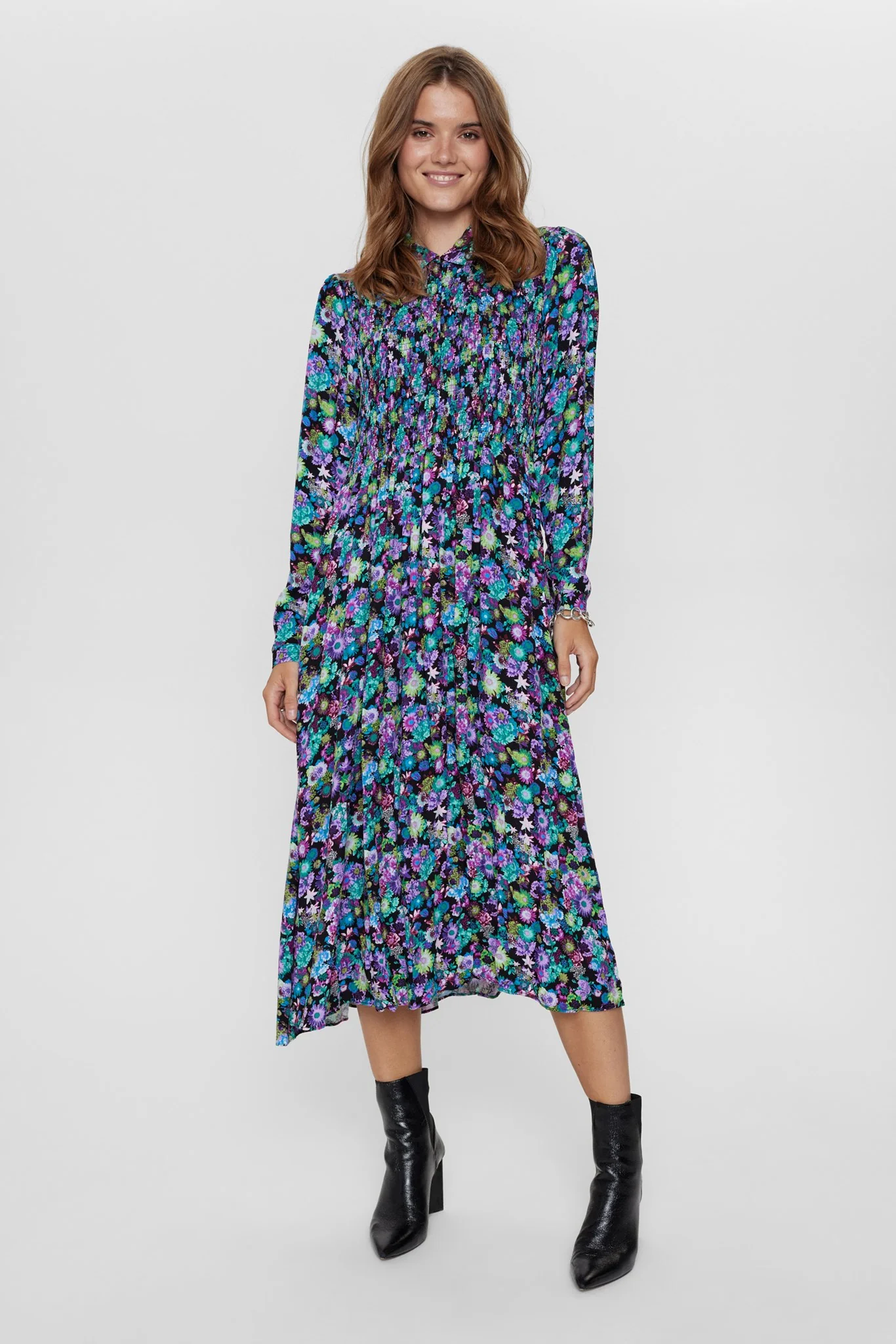 NUVIOLA DRESS - Caviar - Image 3