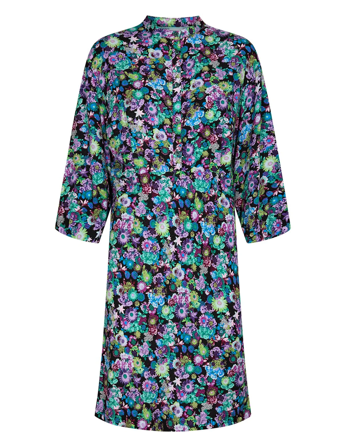 NUVIOLA SHORT DRESS - Caviar