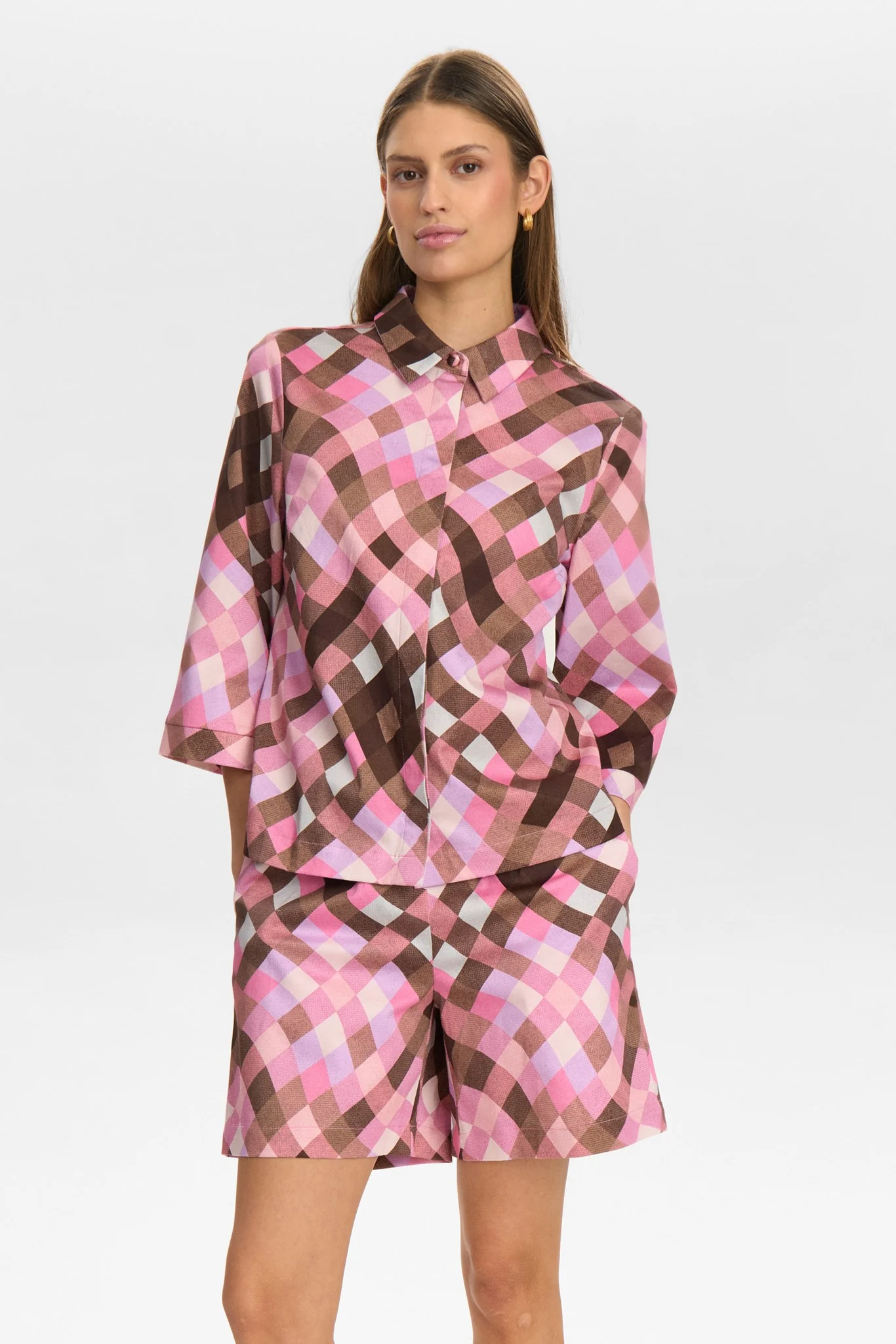 NUWAYLI SHIRT - Pink Carnation