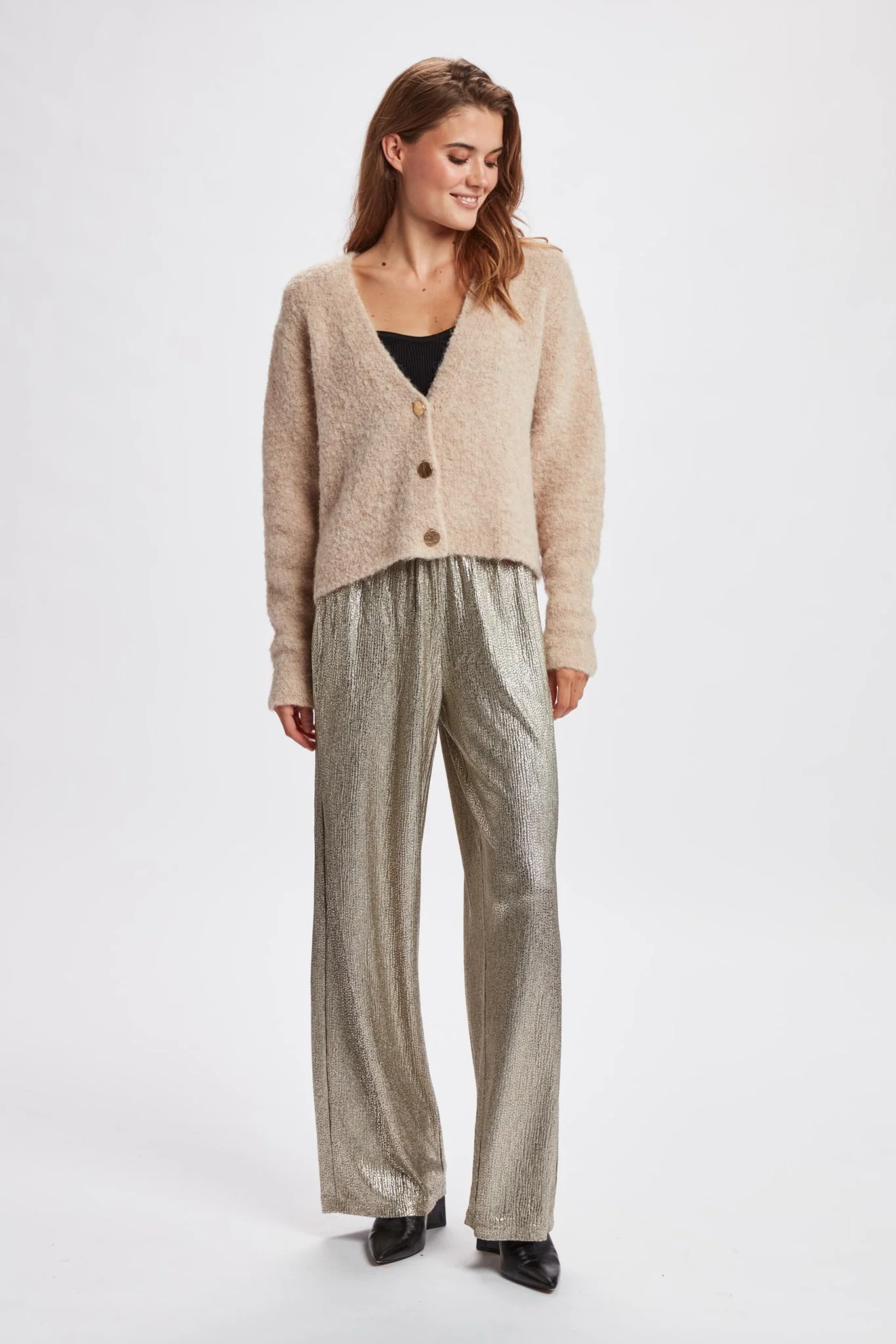 NUWILLA CARDIGAN  - Birch Melange - Image 3