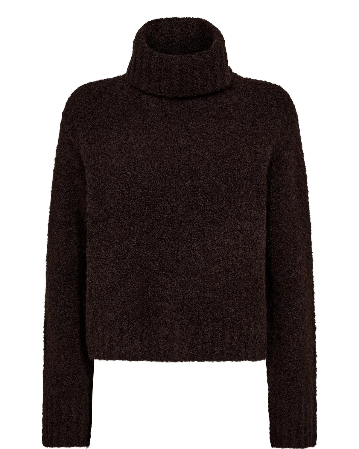 NUWILLA CROPPED PULLOVER  - Black Coffee - Image 6