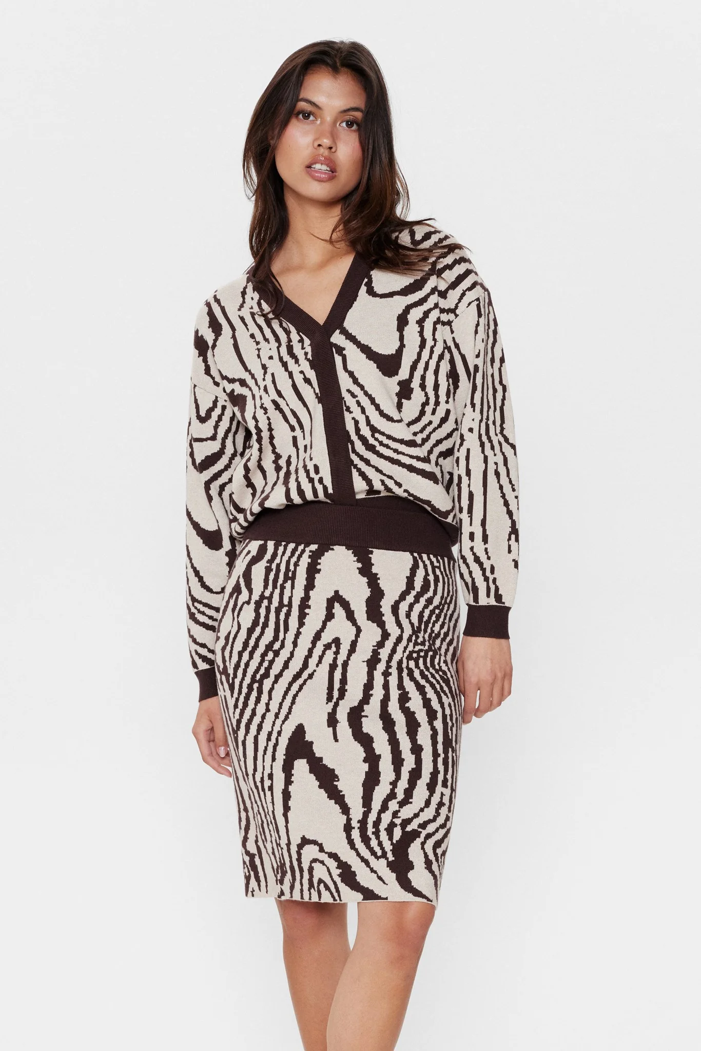 NUWOODY SKIRT  - Chicory Coffee