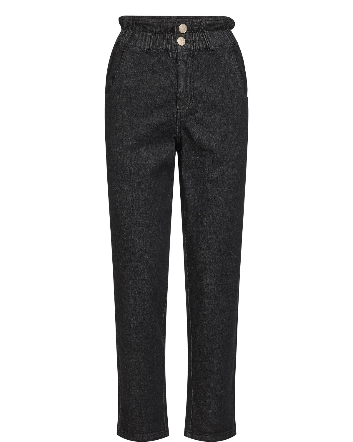 NUYLVA CROPPED PANTS - Dark Grey Denim