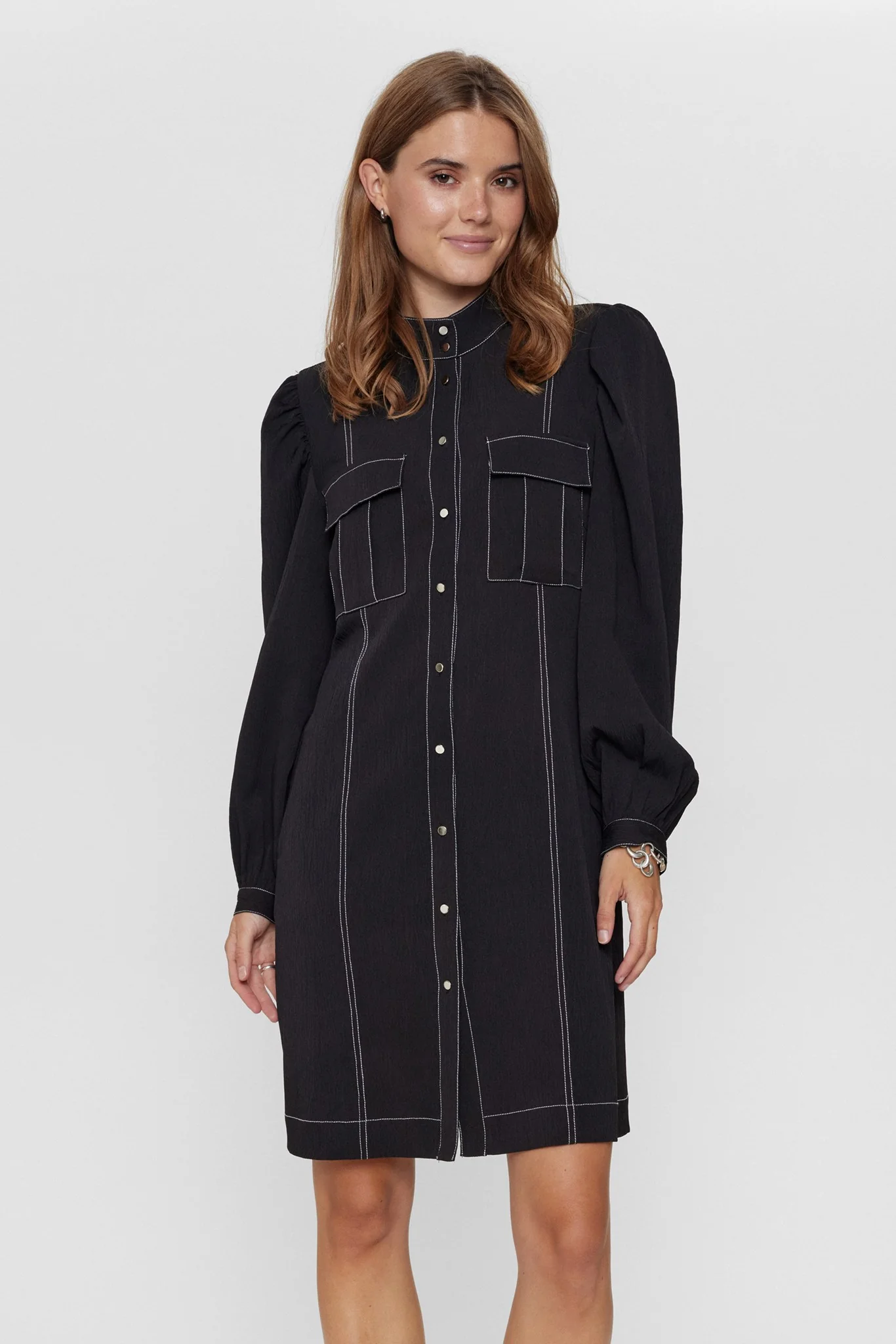 NUYRSA DRESS  - Caviar