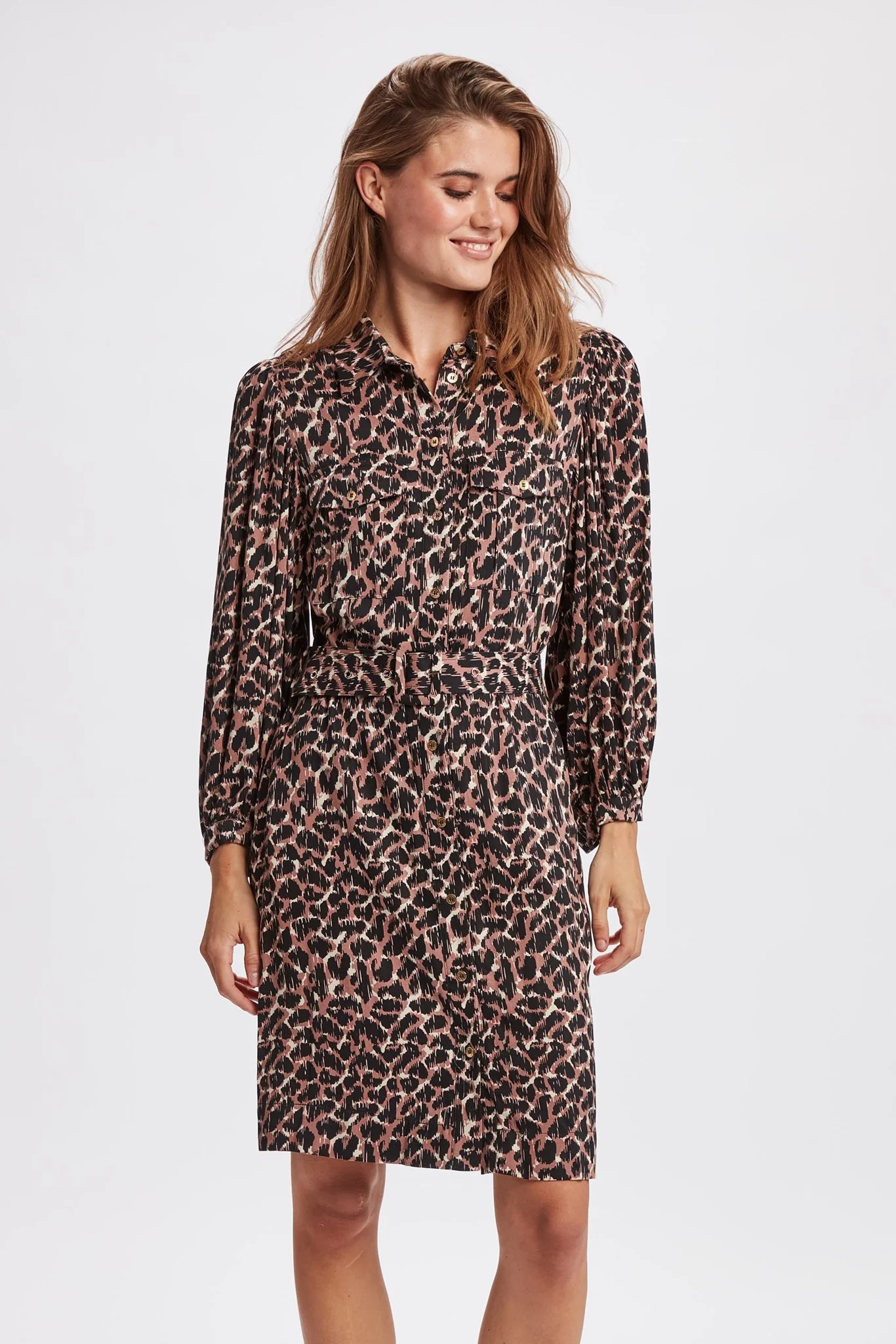 NUYVONNE DRESS - Nutmeg