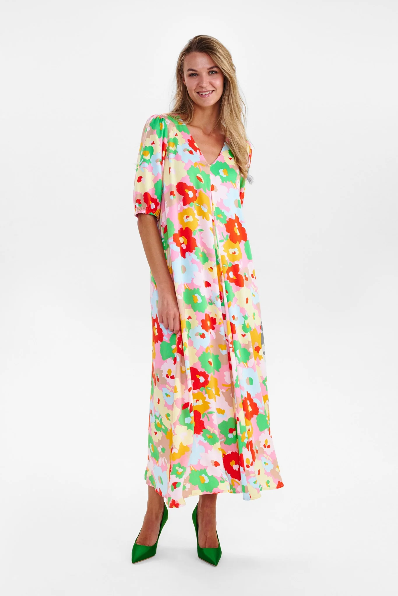 NUZAHRA CELANDINE DRESS - Plumeria