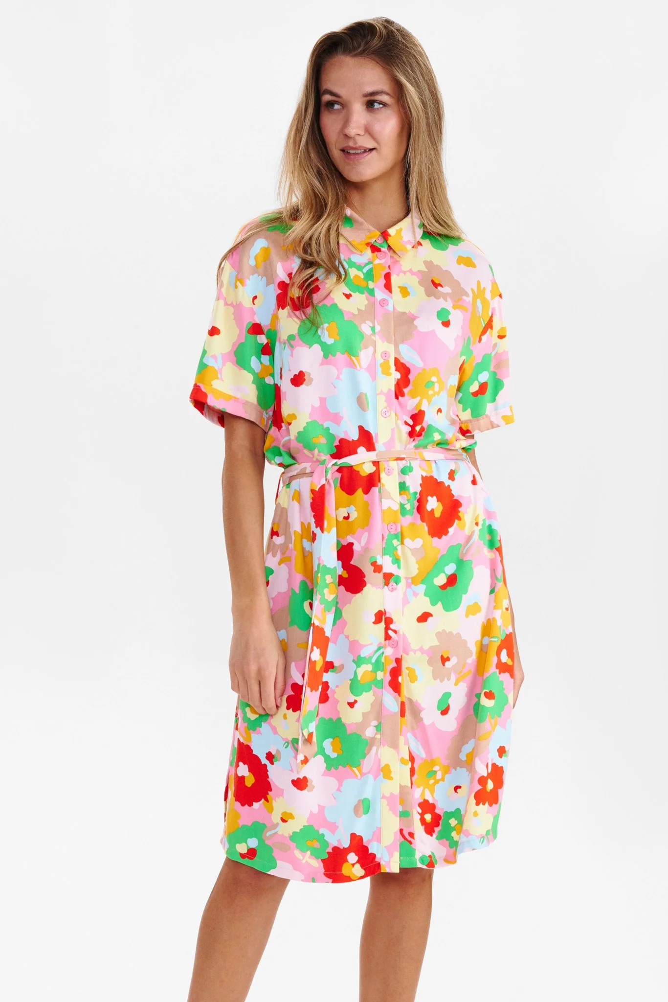 NUZAHRA SHIRTDRESS - Plumeria - Image 3
