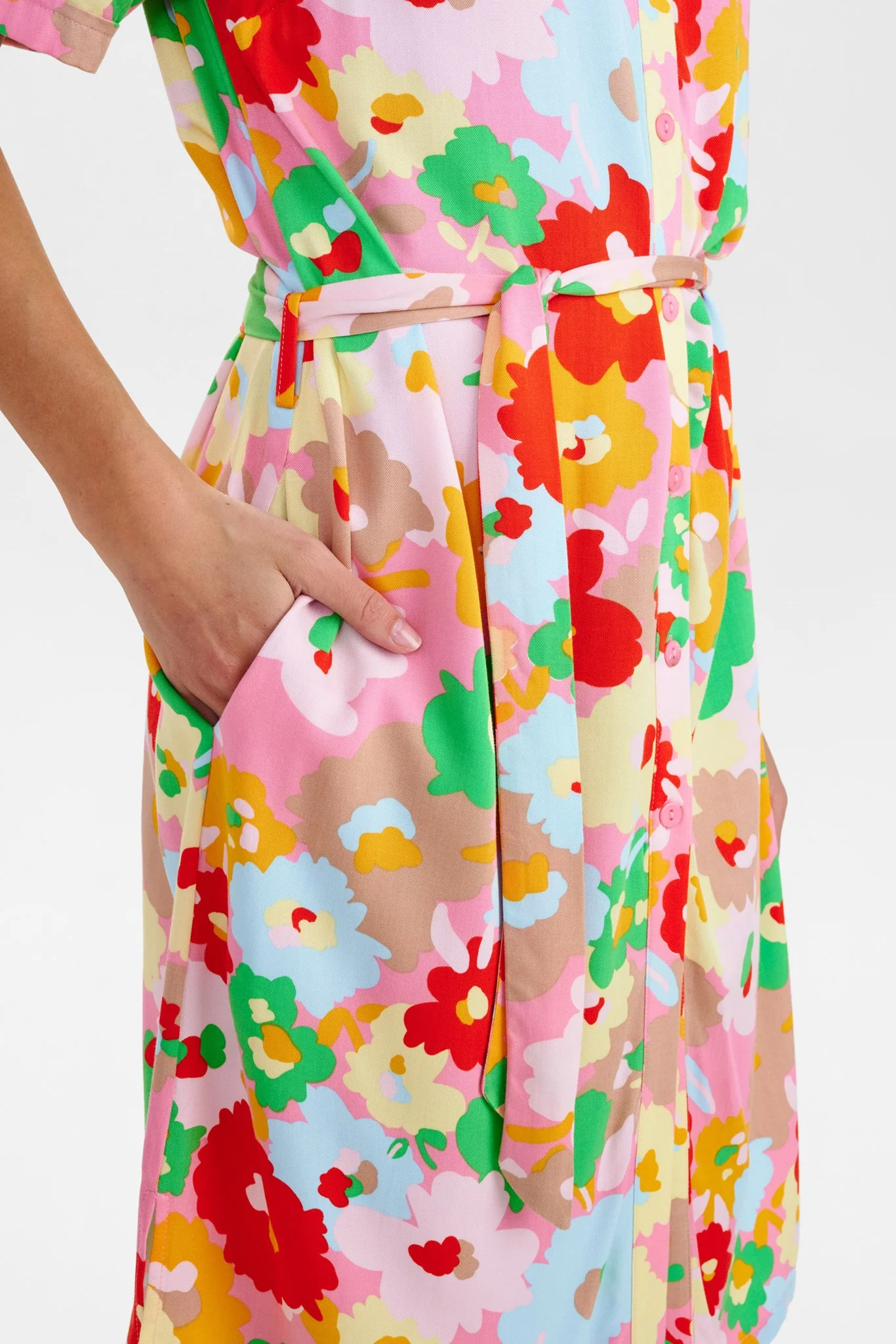 NUZAHRA SHIRTDRESS - Plumeria - Image 4