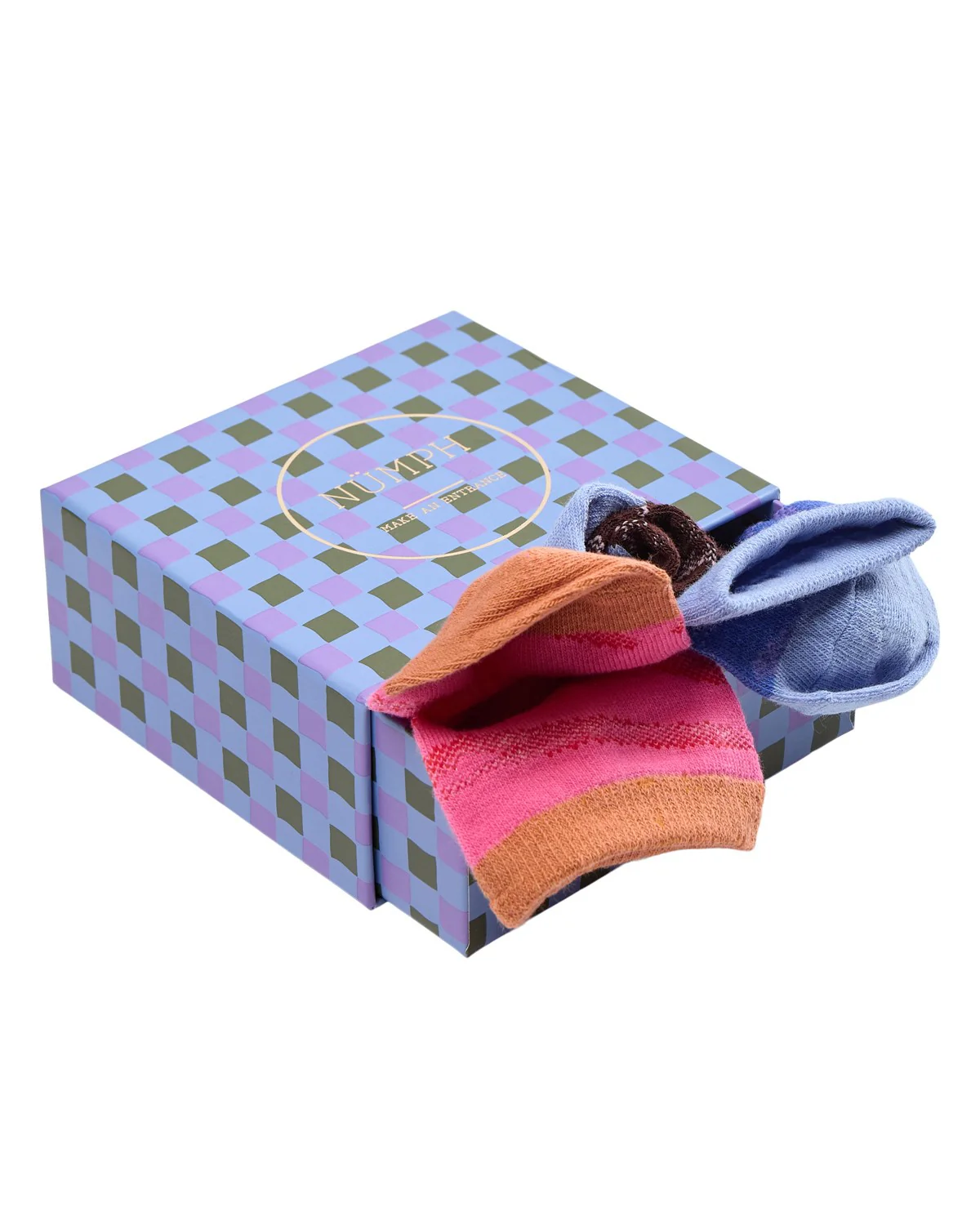 NUZANDRA 3-PACK SOCKS W/O LUREX - Multi - Image 4
