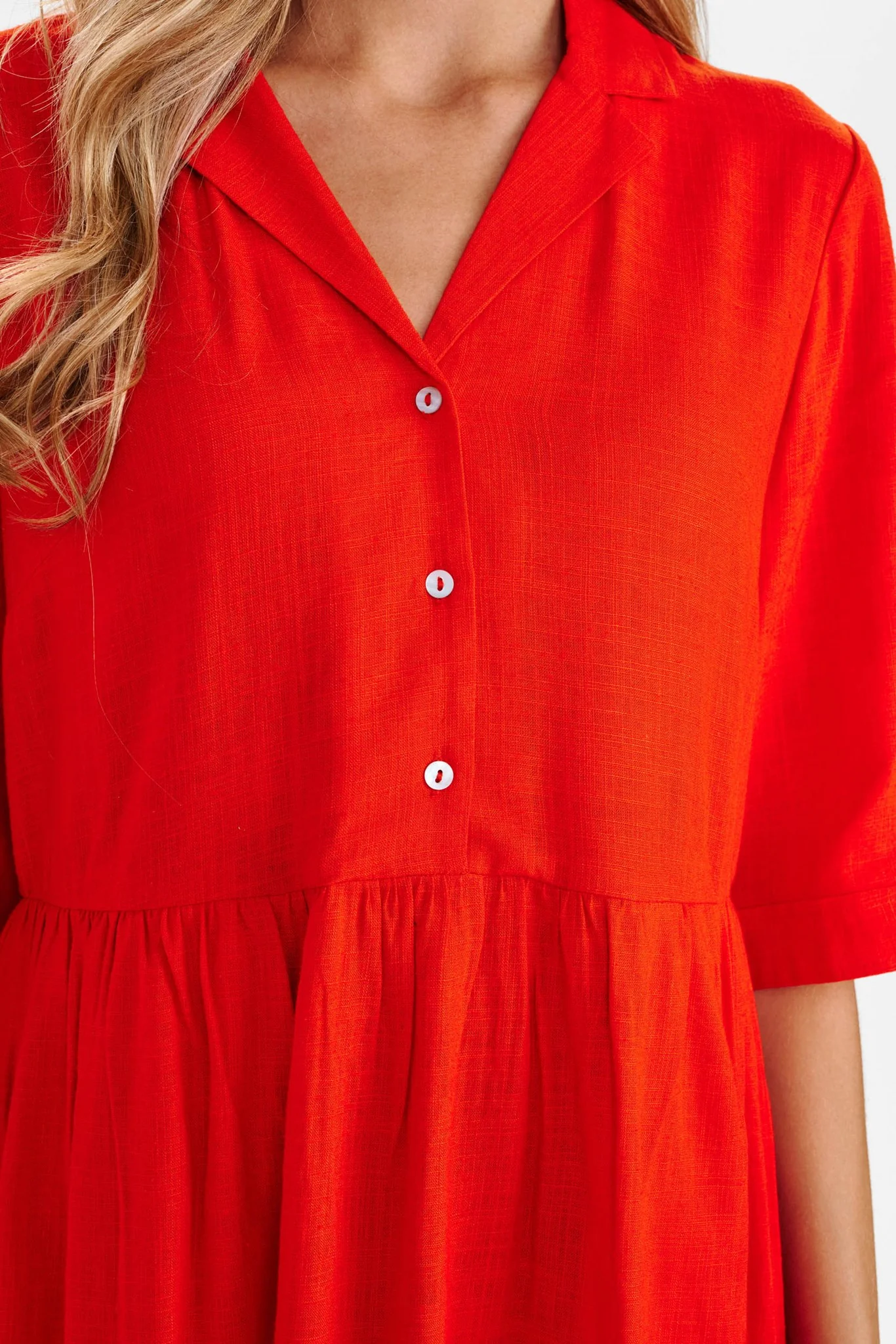 NUZIDA DRESS - Cherry Tomato - Image 4