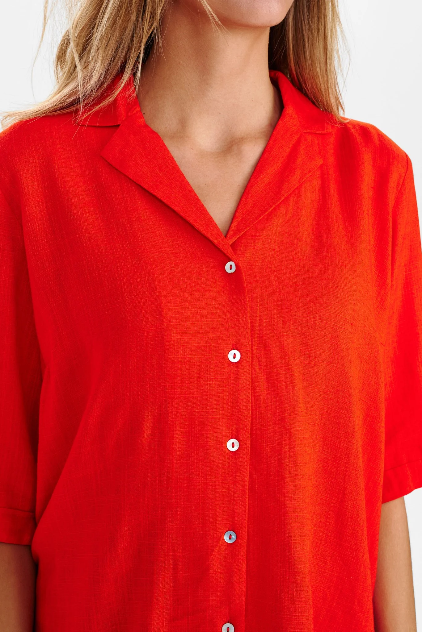 NUZIDA SHIRT - Cherry Tomato - Image 4