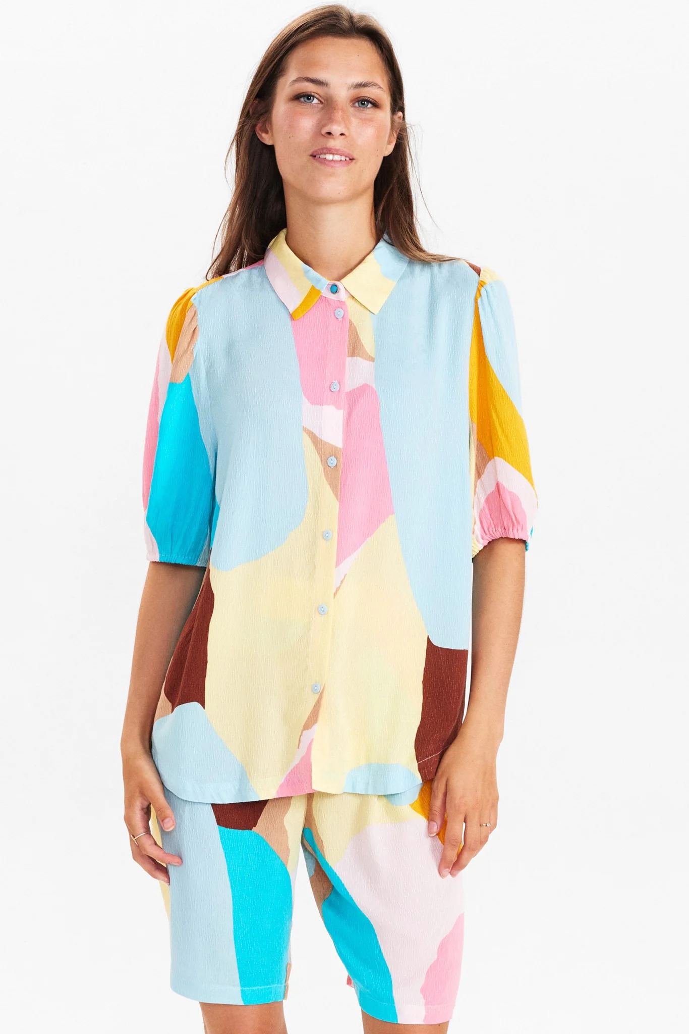 NUZIGGIE SHIRT - Crystal blue