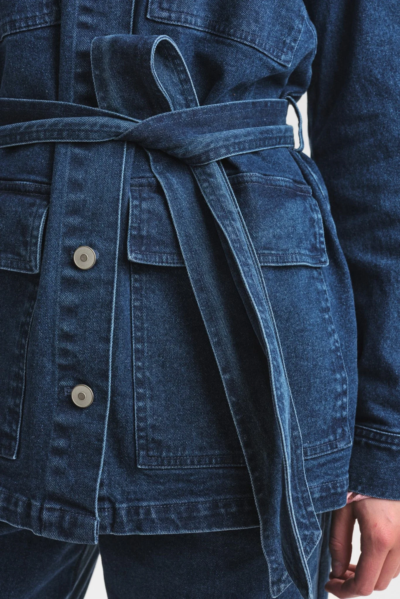 NUZILLA JACKET - Medium Blue Denim - Image 5