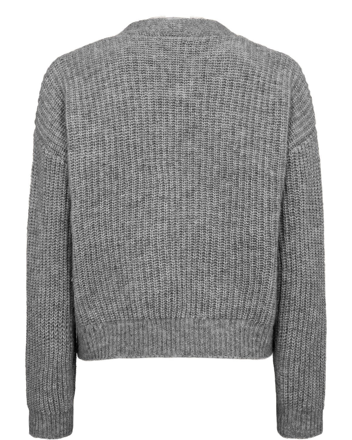 NUZINDI SHORT CARDIGAN - Storm Front Melange - Image 2